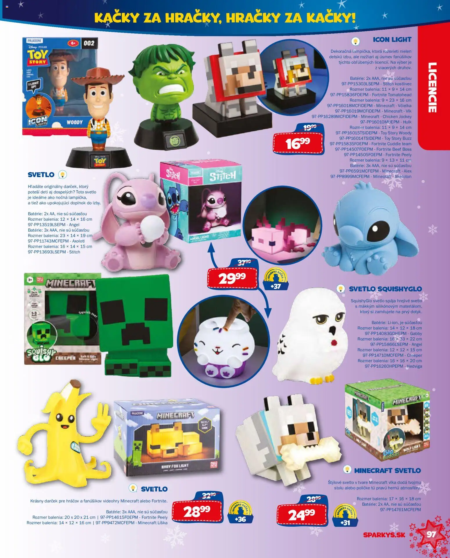 Nové ALLTOYS akcie – leták je platný od 06.10.2026 | Strana: 97 | Produkty: Svetlo, Batérie, Hračky