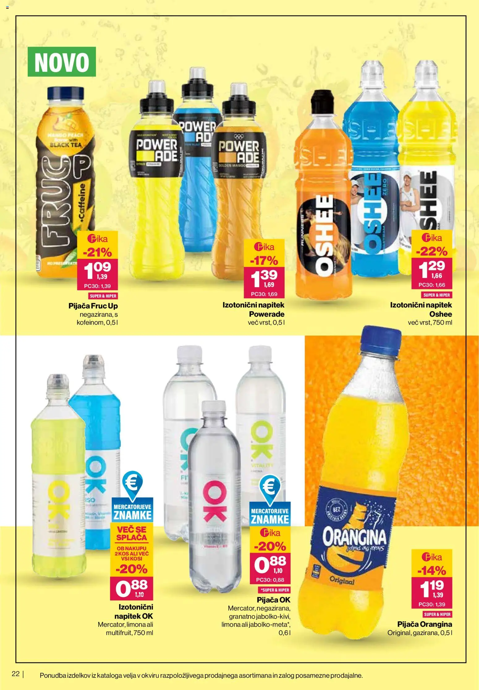 Novi Mercator katalog ponudbe – veljaven od 27.05.2026 | Stran: 22 | Izdelki: Kos, Limona