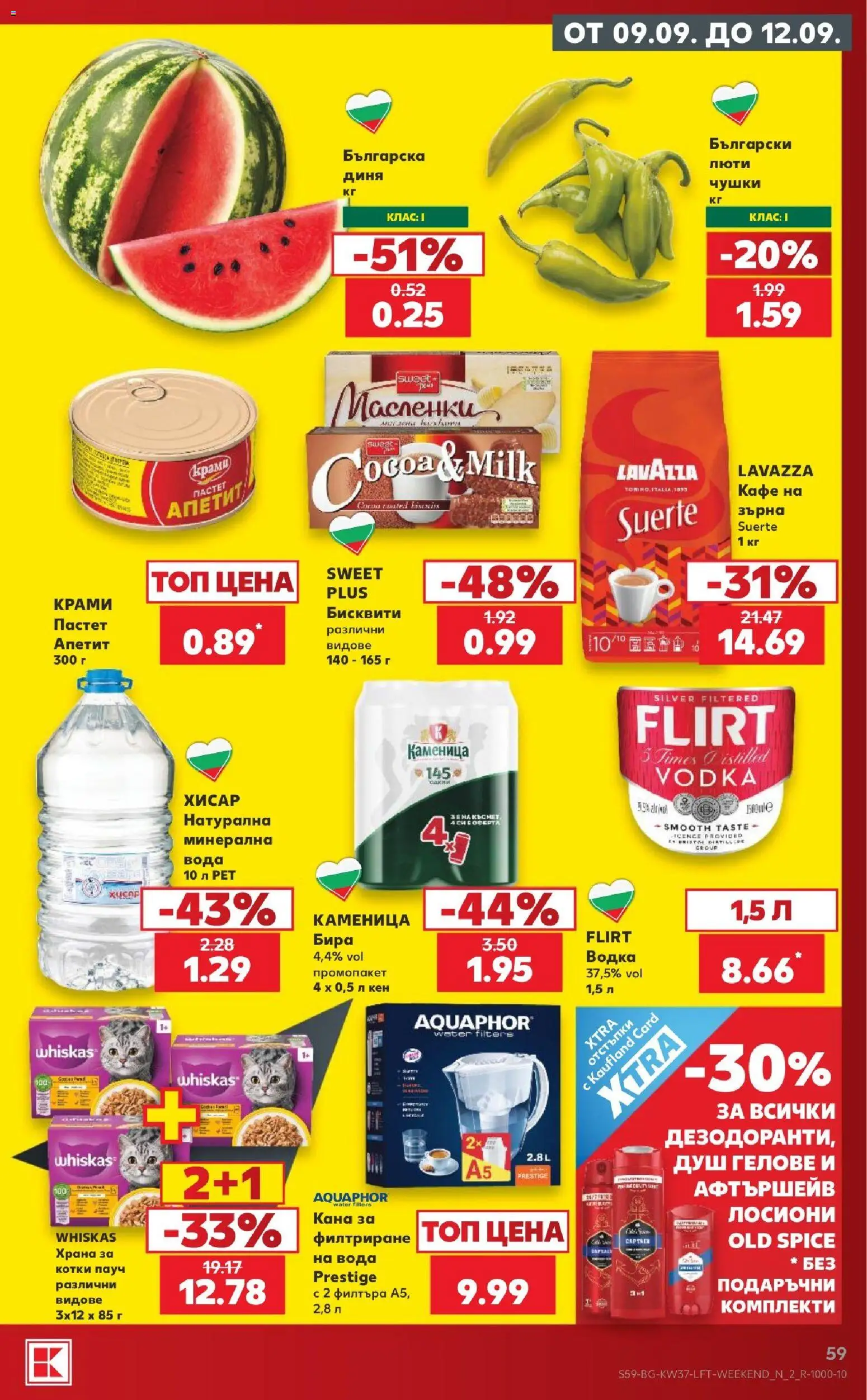 {H1} | Страница: 59 | Продукти: Кана, Вода, Храна за котки, Душ