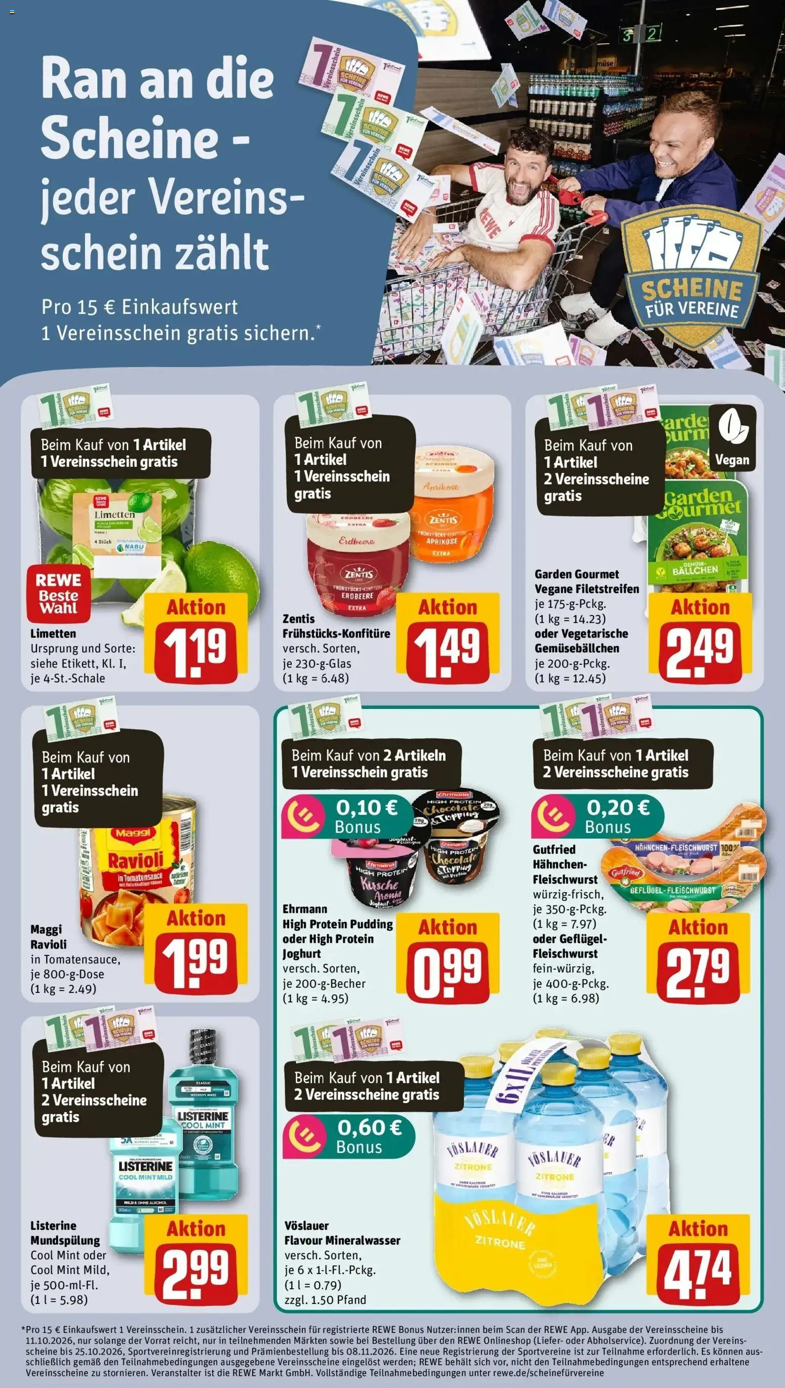 REWE Prospekt ab 21.09.2026 zum Blättern » Angebote | Seite: 11 | Produkte: Hahnchen, Maggi, Mineralwasser, Zitrone