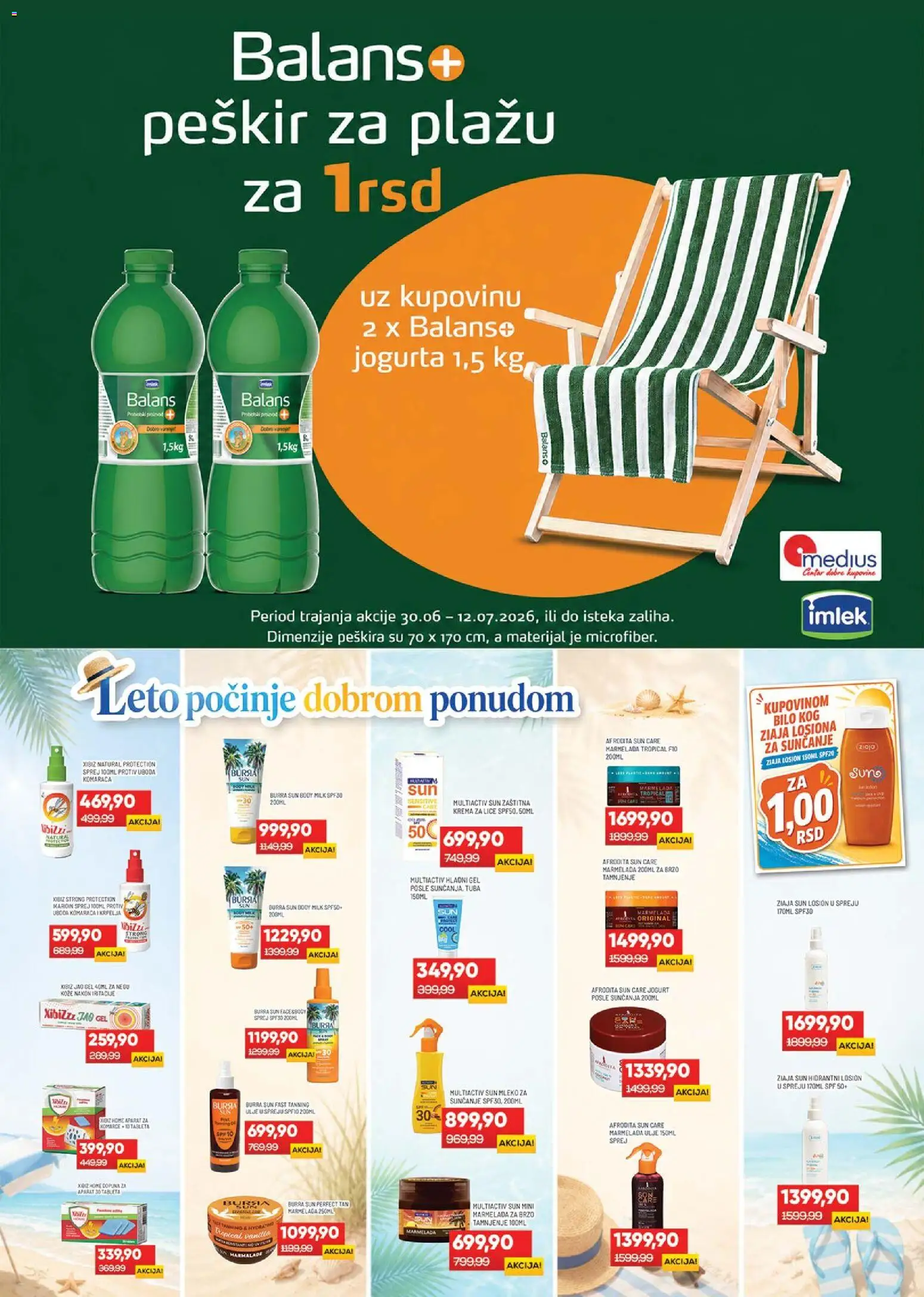 Medius katalog - važi od 30.06.2026 | Strana: 24 | Proizvode: Mleko, Krema, Jogurt, Peškir