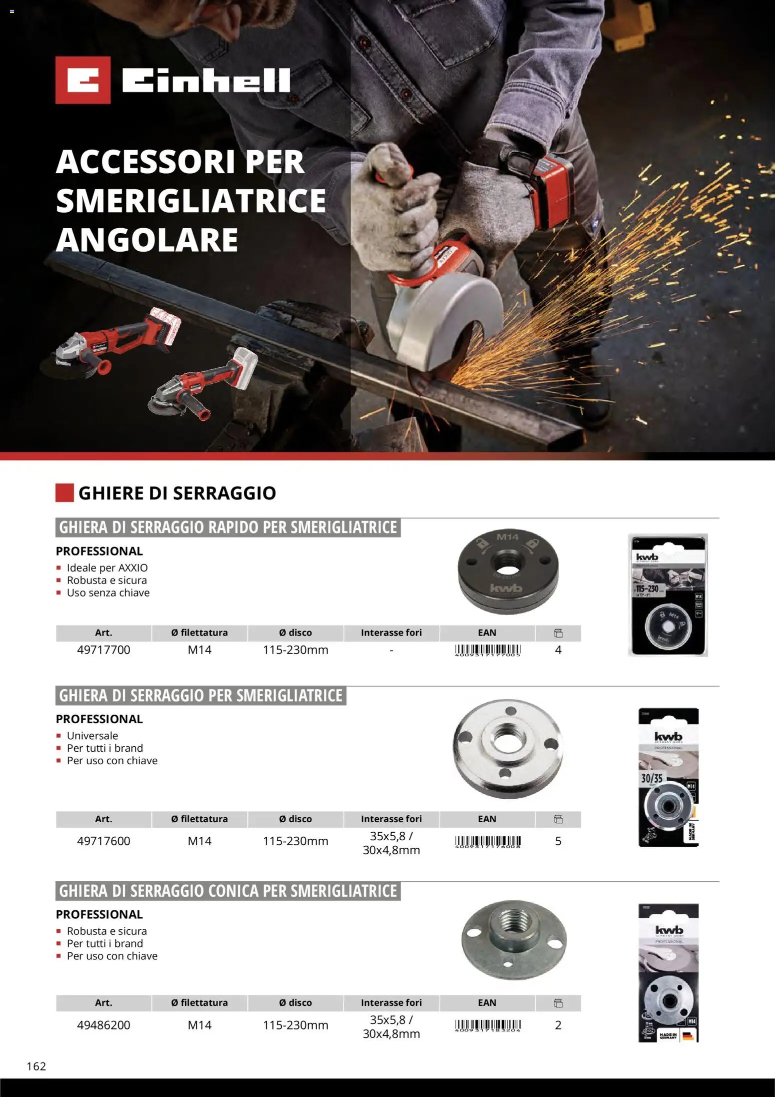 Volantino Einhell del 17.03.2026 | Pagina: 164 | Prodotti: Disco, Smerigliatrice