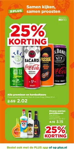 BACARDI Rum & Coca-Cola, BACARDI MIXED WITH Coca-Cola - Voorbeeld van een folder van Plus, geldig van 10.06.2026 | Pagina: 34 | Producten: Fles, Chili szósz, Fruit, Alcohol