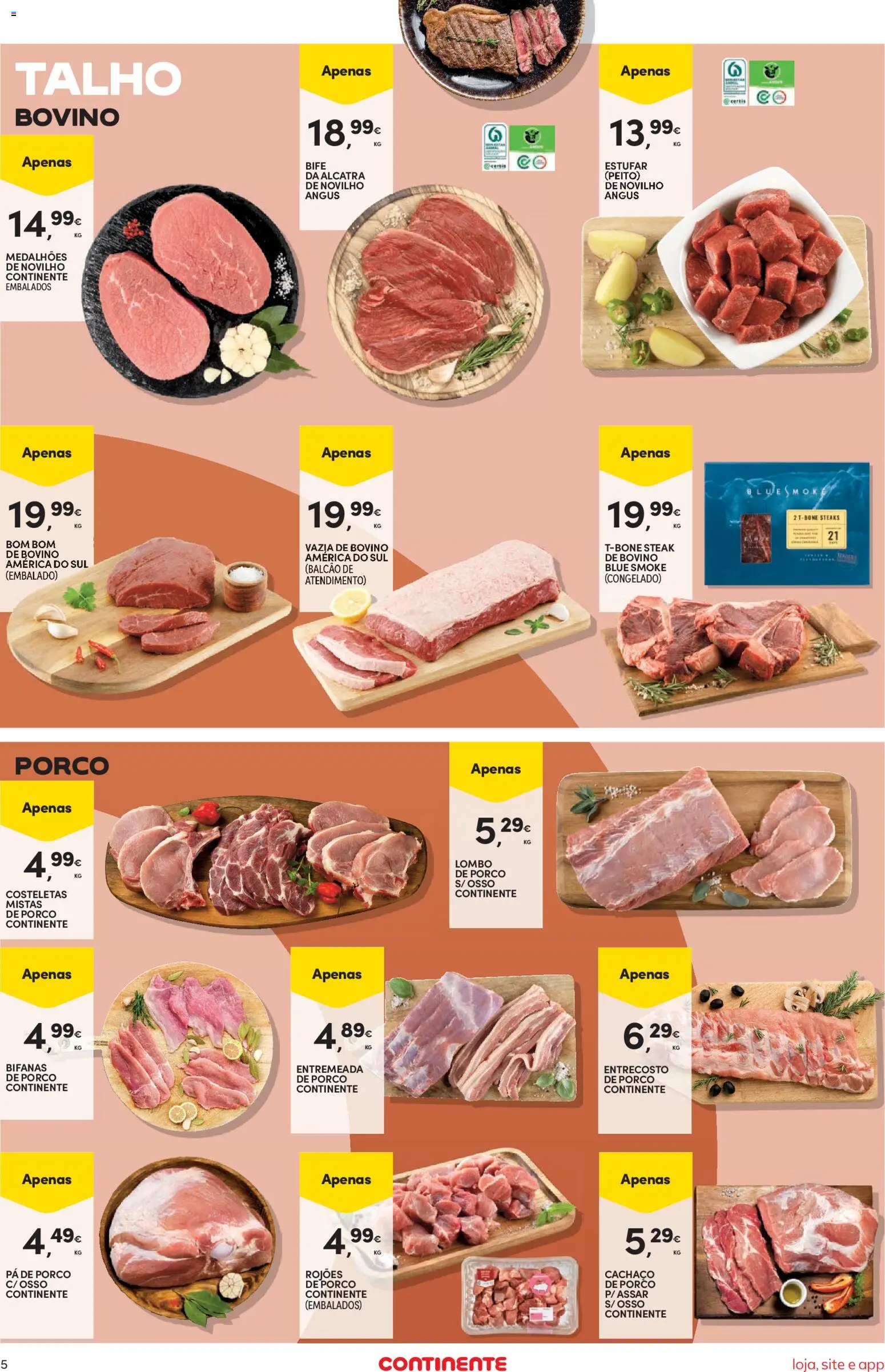 Continente Semanal Continente Bom Dia │ válido de 09.06.2026 | Página: 5 | Produtos: Lombo, Pá