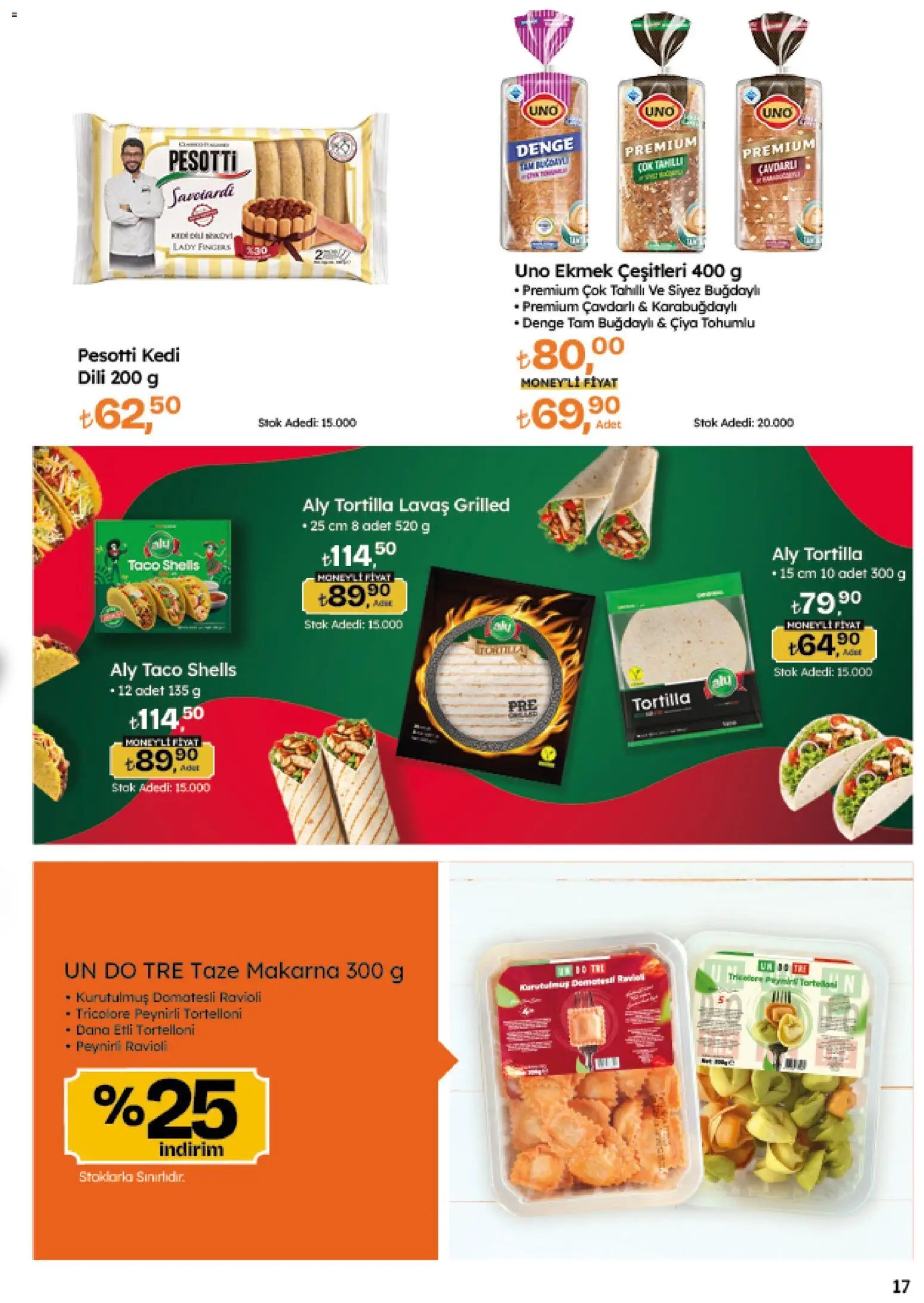 Migros Katalog - Migroskop - 26.03.2026 tarihinden itibaren geçerlidir | Sayfa: 17 | Ürünler: Ekmek, Makarna