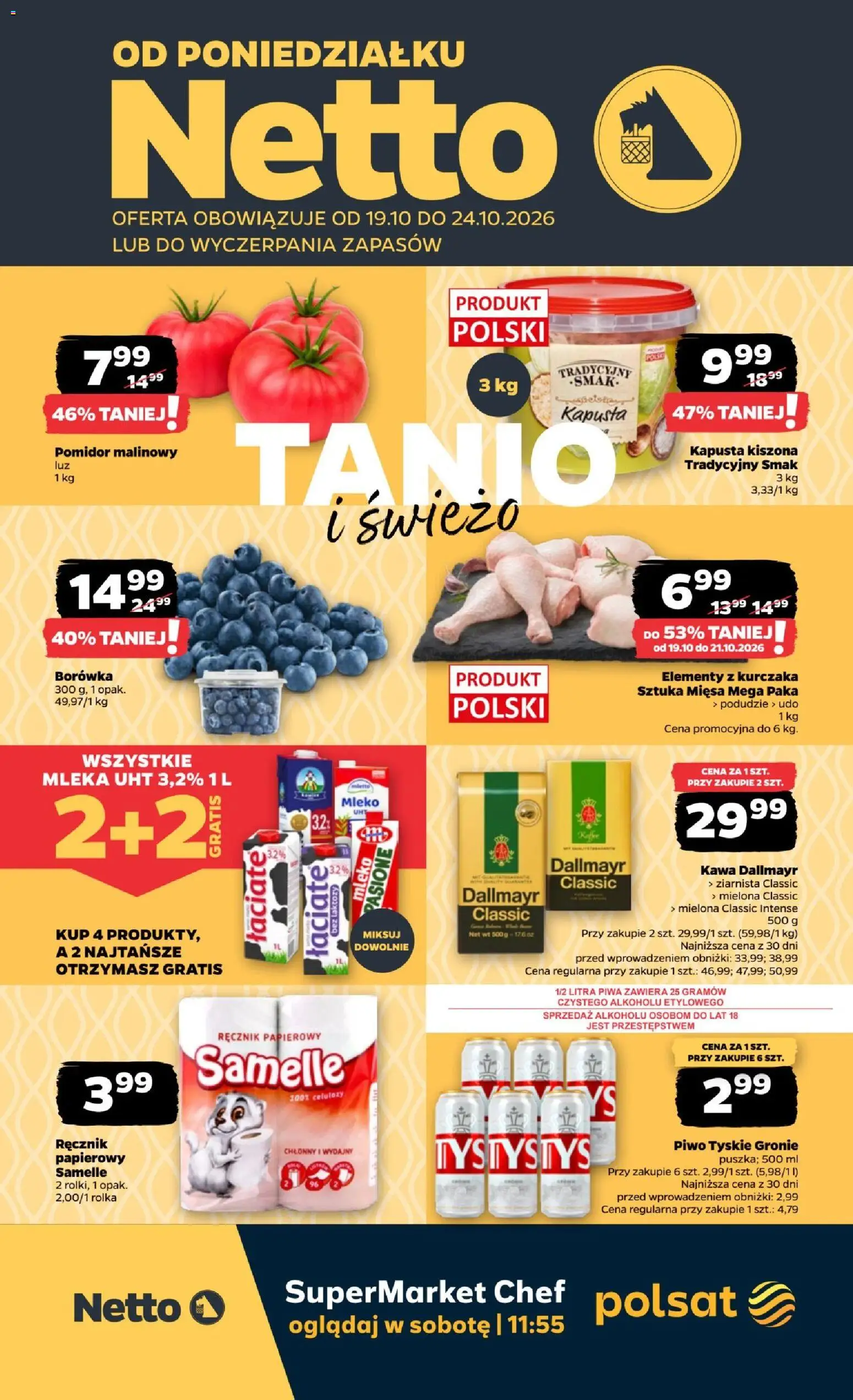 Netto Poniedziałek, 19 Października