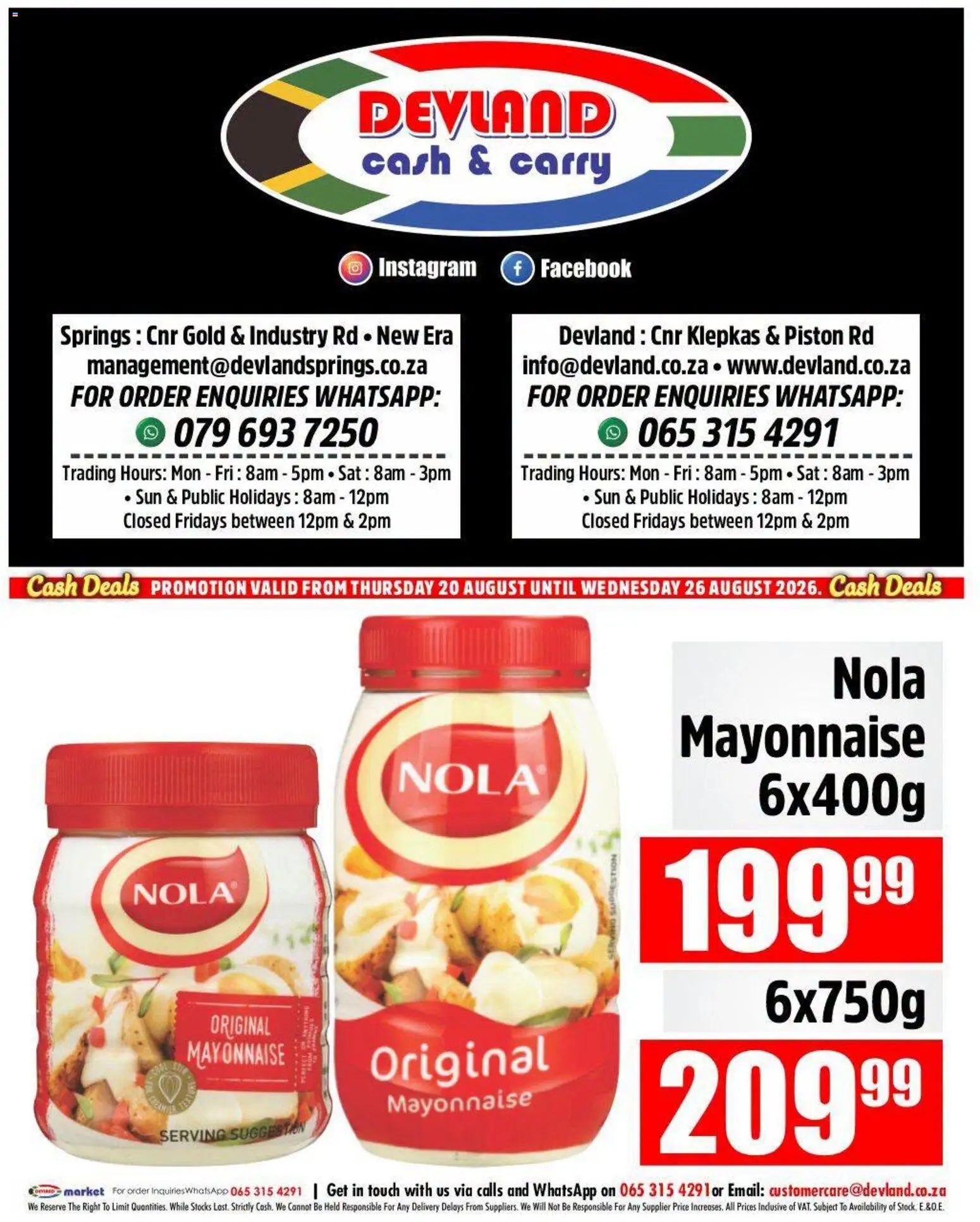New Devland catalogue – valid from 20/08/2026 | Page: 8 | Products: Mayonnaise