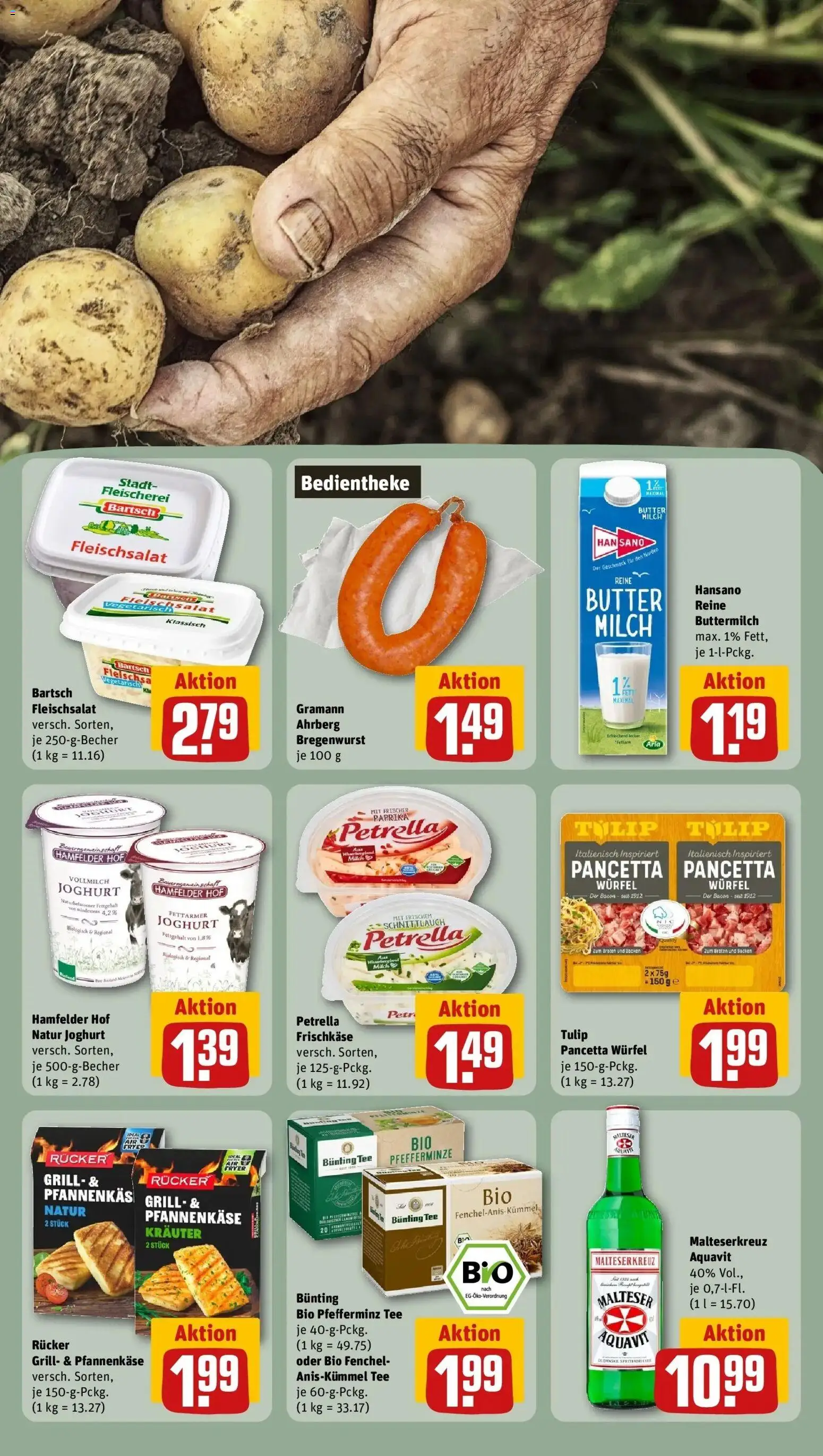 REWE Prospekt ab 28.09.2026 zum Blättern » Angebote | Seite: 27 | Produkte: Grill, Buttermilch, Milch, Tee
