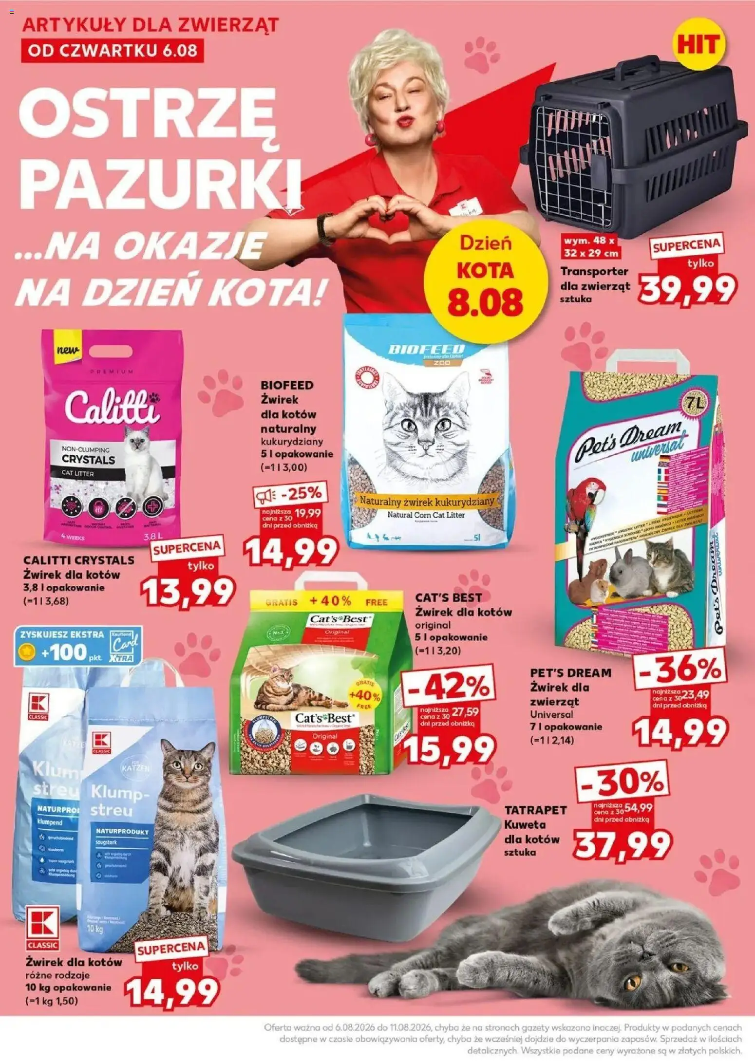 Kaufland gazetka - Super Sobota od 08.08.2026 | Strona: 28 | Produkty: Gazety, Żwirek dla kotów