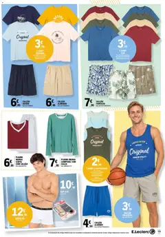 Pré-visualização E.Leclerc Aniversário São Domingos de Rana válido de 14.05.2026 | Página: 19 | Produtos: Algodão, Calça, Calção