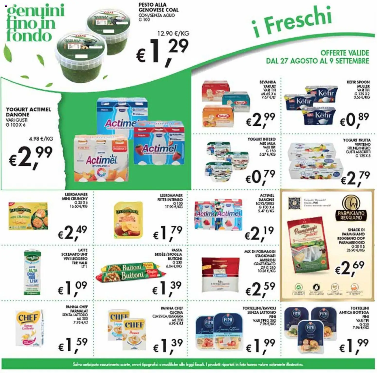 Volantino Coal del 27/08/2026 | Pagina: 11 | Prodotti: Latte, Aglio, Pasta, Parmigiano