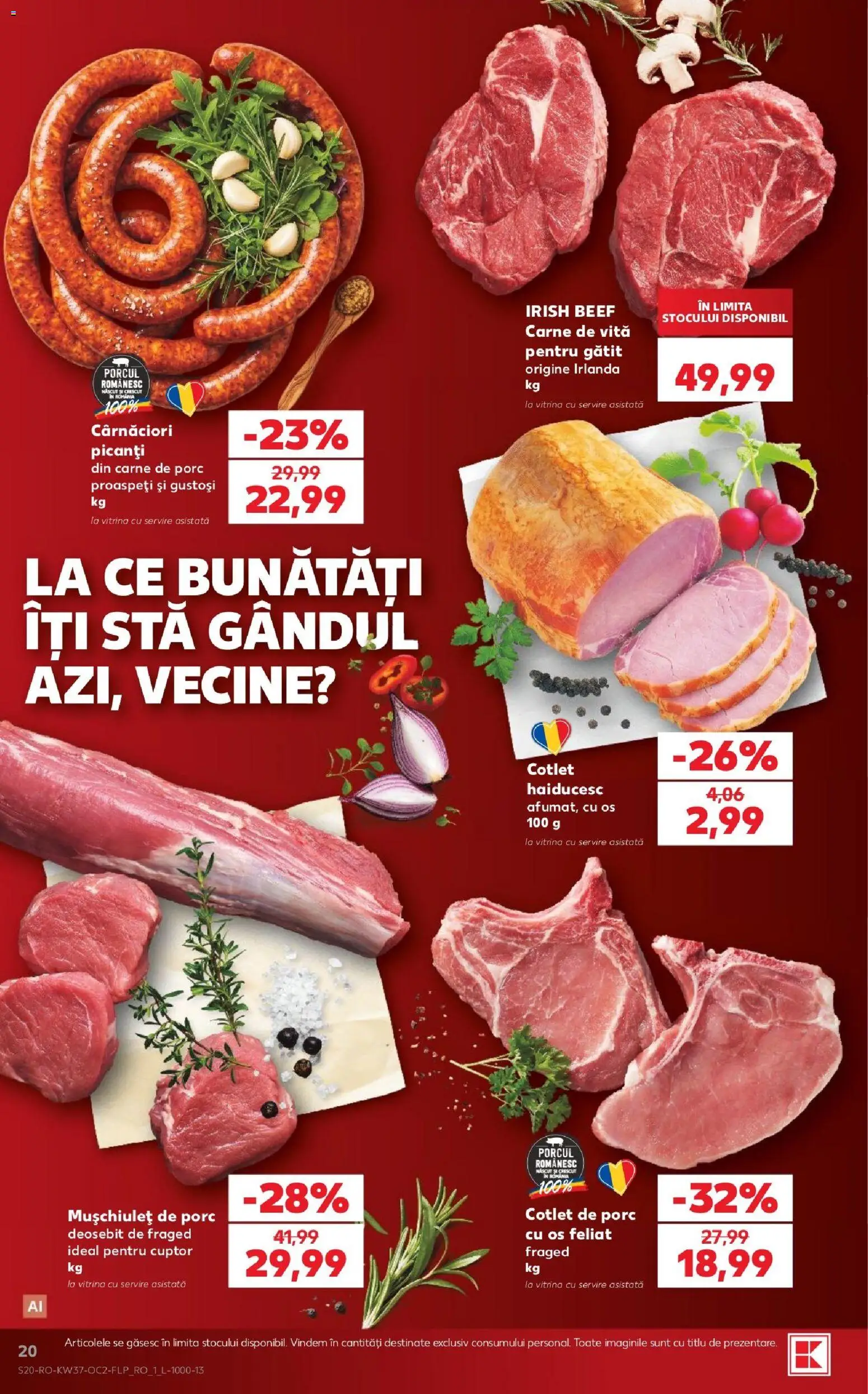 Kaufland RO akciós ujság - amely érvényes a következő dátumtól: 2026.09.09. | Oldal: 20
