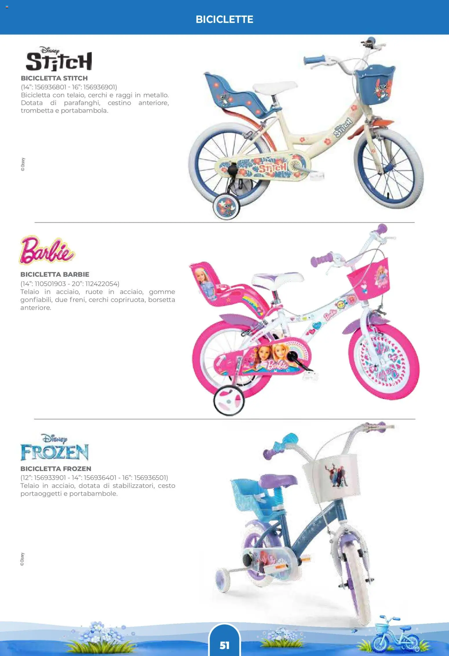 Volantino Toys Center del 02.04.2026 | Pagina: 53 | Prodotti: Bicicletta, Borsetta, Cestino