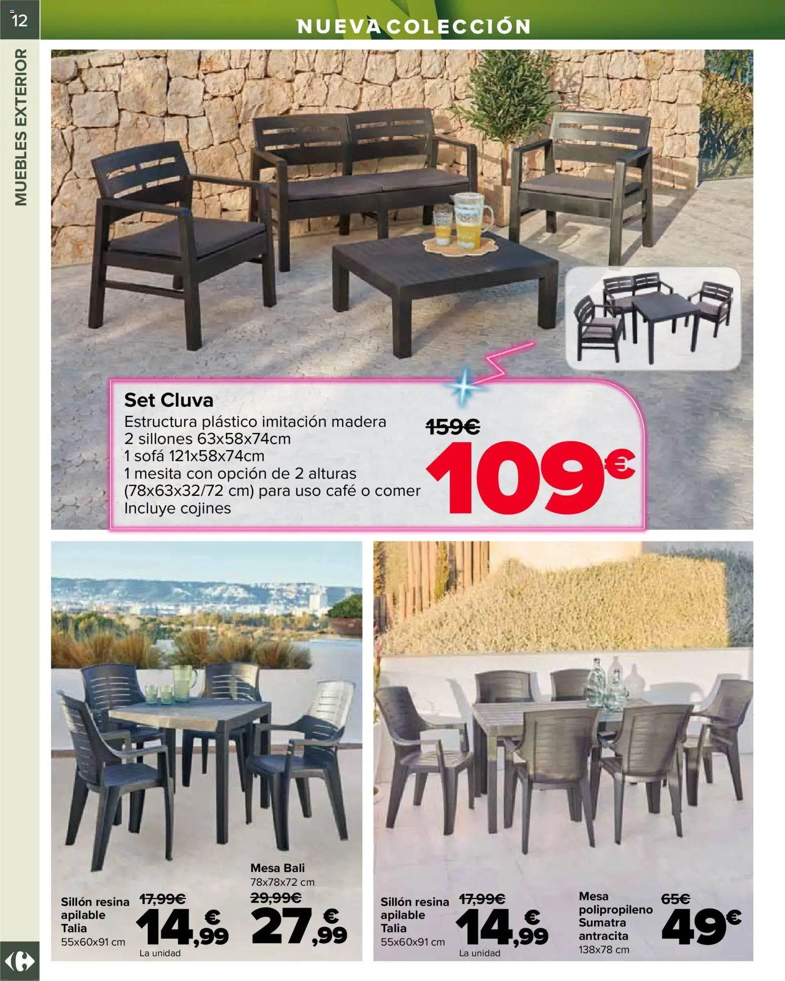 Carrefour Jardin │ válido desde el 14.04.2026 | Página: 12 | Productos: Café, Muebles, Sofá, Sillón