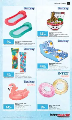 Intermarché - Prévisualisation de MATELAS DE PLAGE AQUALOUNGE, Matelas de plage avec fond filet hamac HydroLuxe. Dim.: 160x84 cm, 2 couleurs assorties. valide à partir de 19.05.2026 | Page: 13