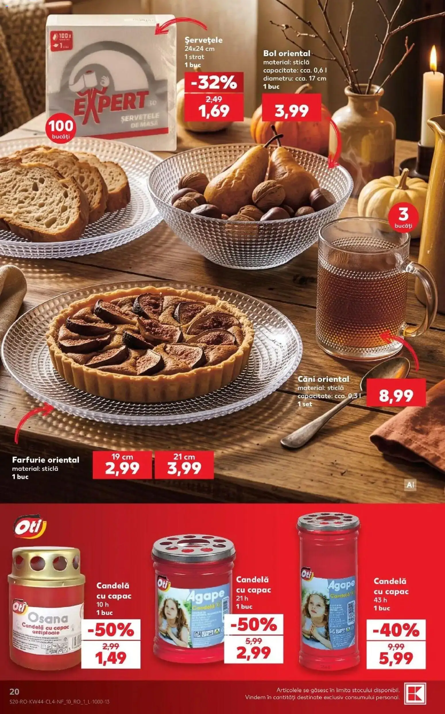Kaufland Curtea de Argeș 28.10.2026 - Revista si Oferta | Pagină: 20 | Produse: Bol, Farfurie, Căni