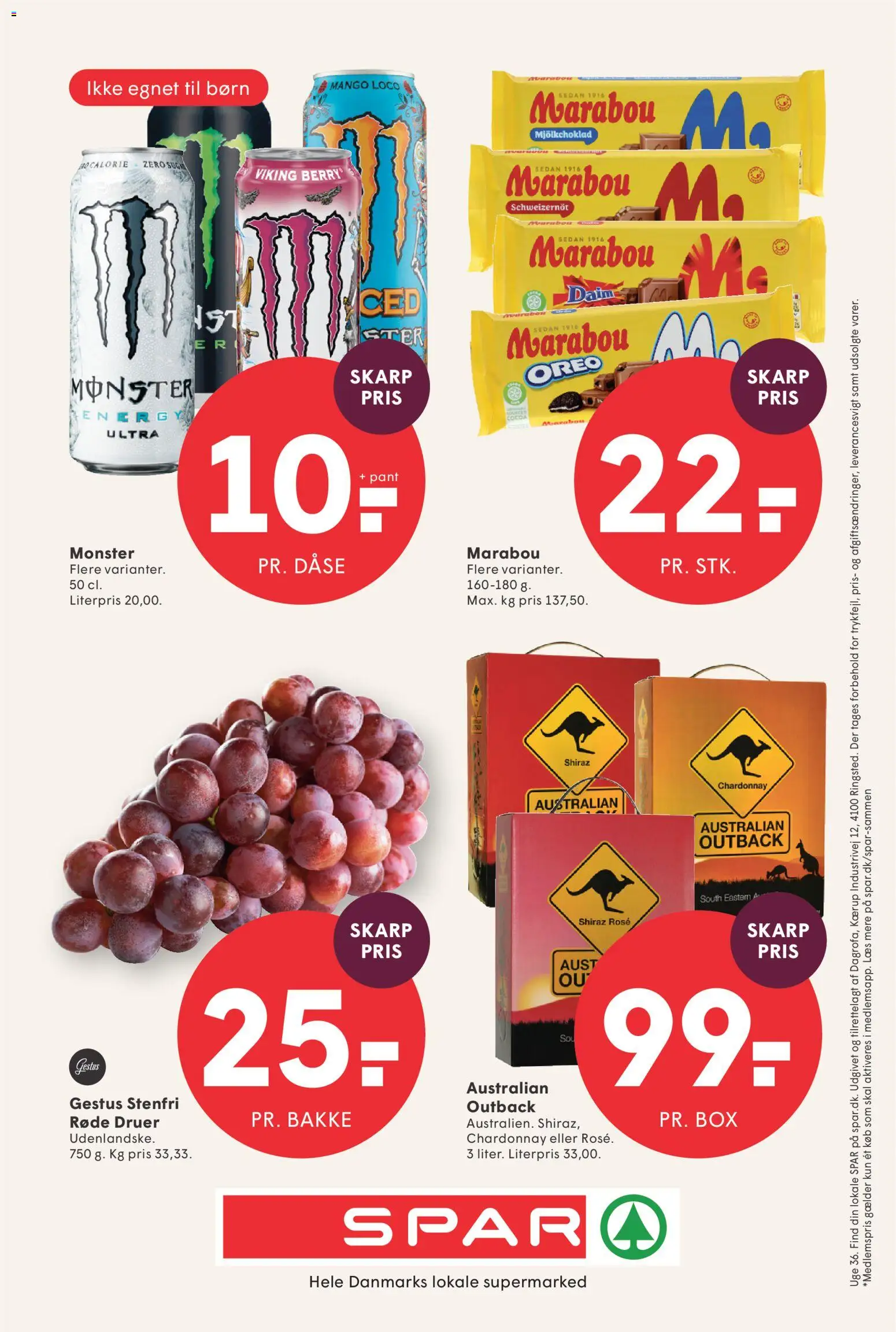 Spar tilbudsavis – gyldig fra 28/08/2026 | Side: 26 | Produkter: Mango, Søm, Oreo, Druer