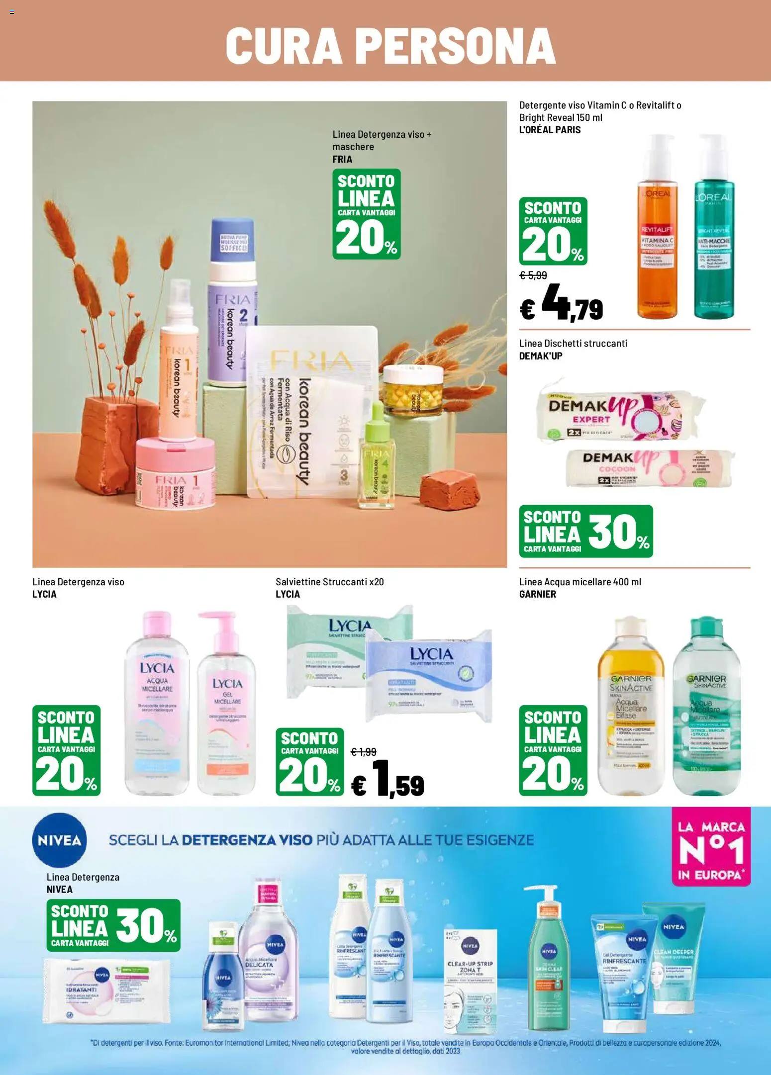 Volantino Iper del 21/09/2026 | Pagina: 7 | Prodotti: Acqua micellare, Detergente, Dischetti struccanti, Acqua