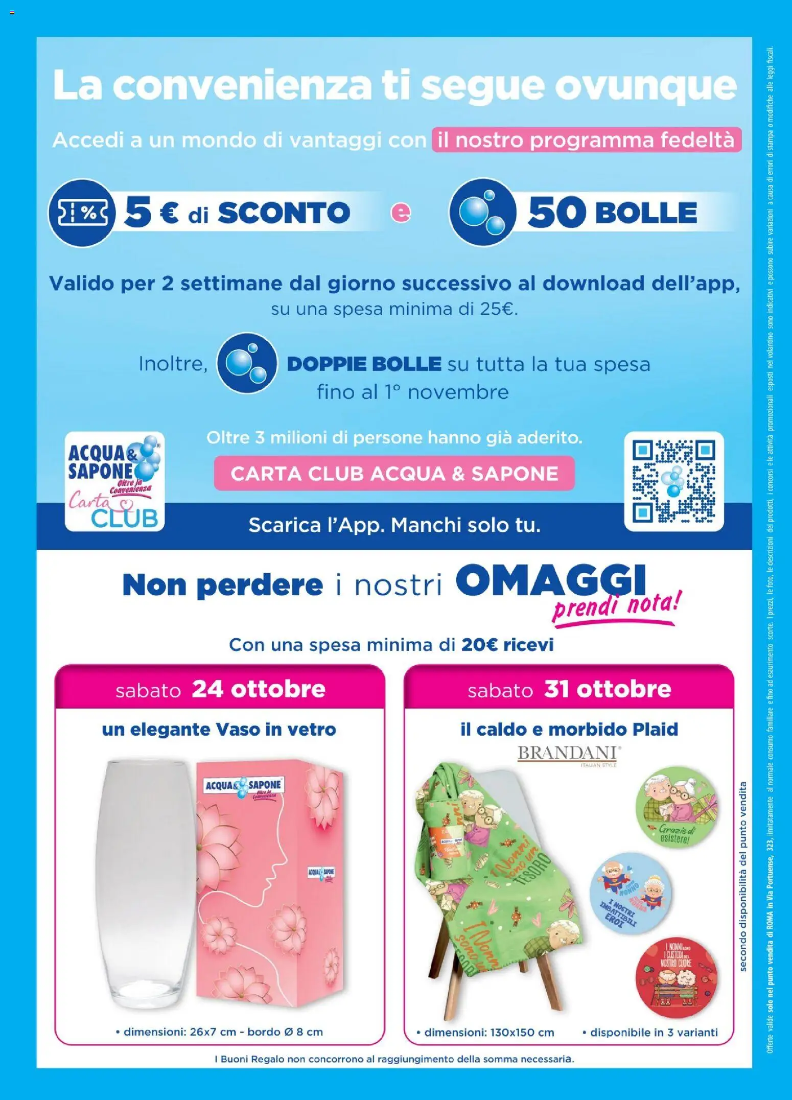 Volantino Acqua e Sapone del 21/10/2026 | Pagina: 8 | Prodotti: Plaid, Sapone, Acqua, Stampa