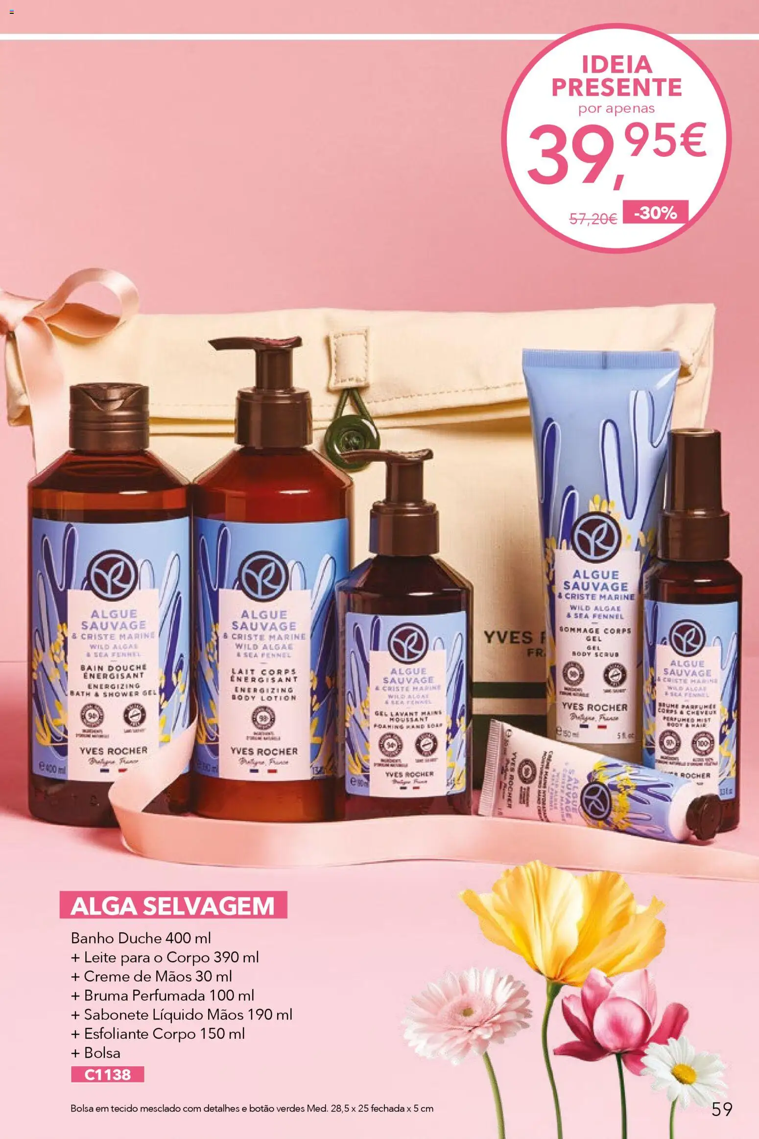Yves Rocher catálogo 6 │ válido de 17.04.2026 | Página: 59 | Produtos: Bolsa, Sabonete líquido, Leite, Banho