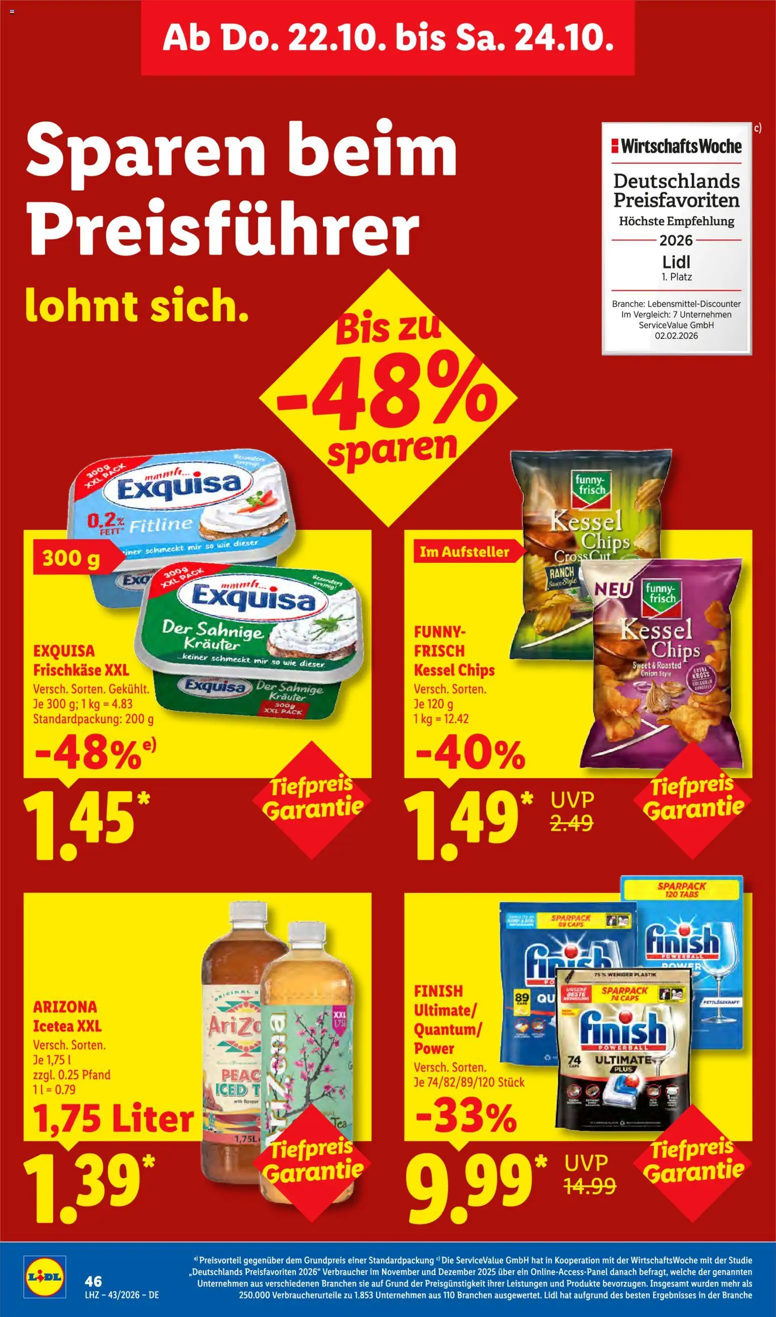 Lidl Německo leták od 19.10.2026 | Strana: 68 | Produkty: Finish