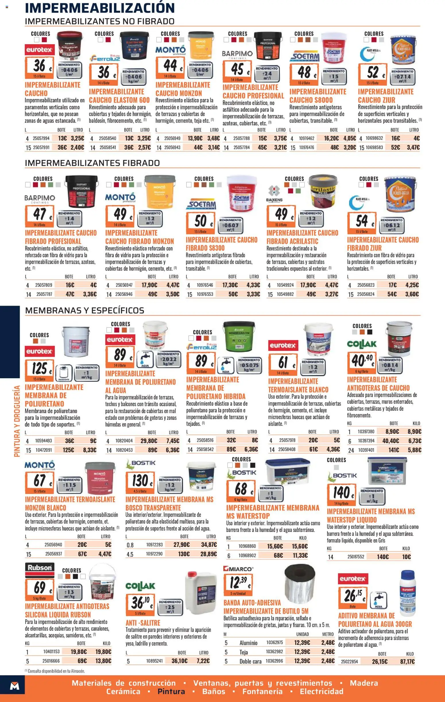 Obramat - Reformas Otono Imprenta Almacenes 21 Burgos 2026 │ válido desde el 09/10/2026 | Página: 46 | Productos: Agua, Puertas