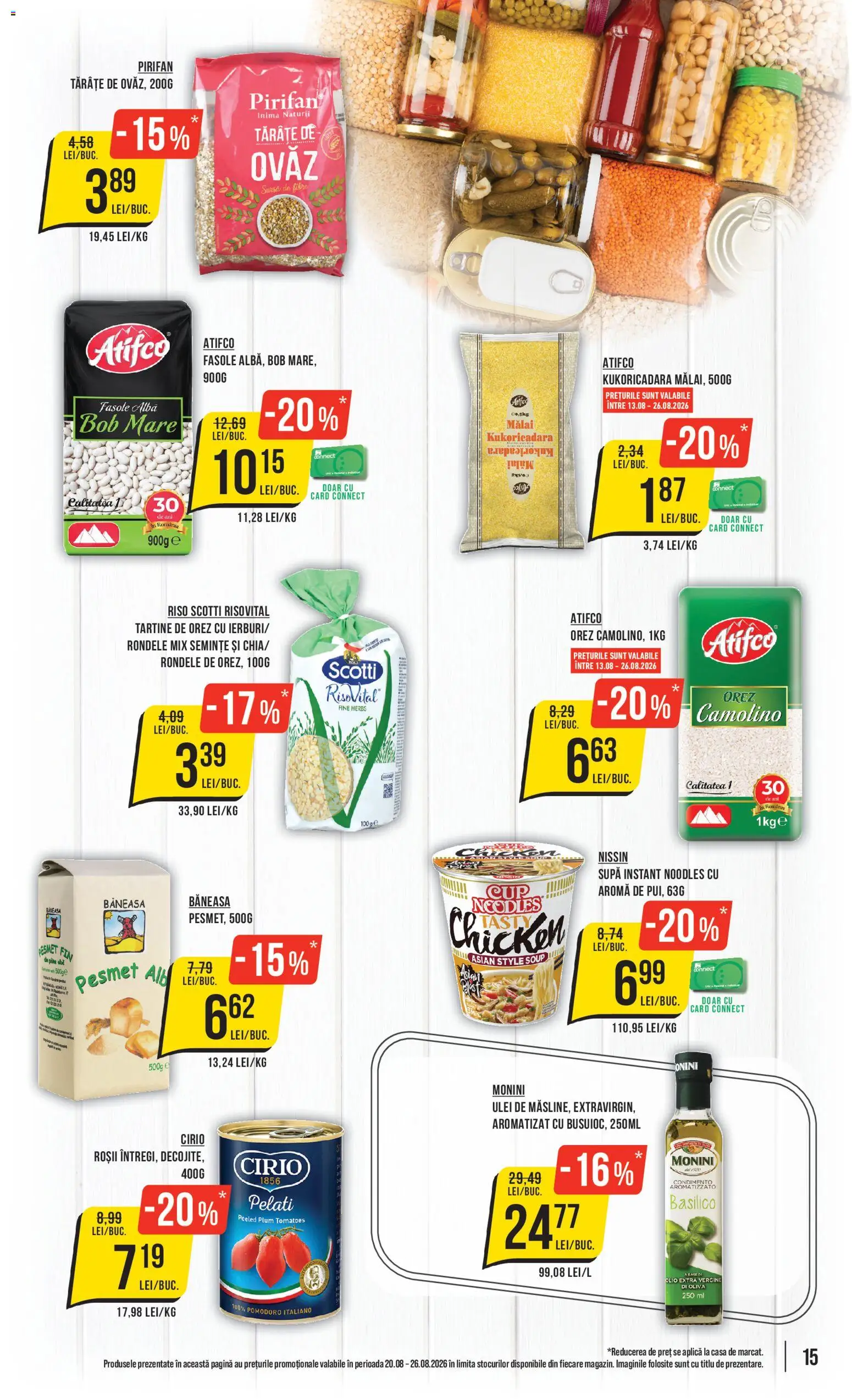 Noul catalog Mega Image – valabil de la 20.08.2026 | Pagină: 15 | Produse: Style, Alba, Noodles, Mălai