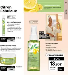 Stanhome - Prévisualisation de GOMMAGE GIVRÉ CORPS, Elimine parfaitement les cellules mortes. Purifie la peau grâce à sa texture givrée. Poudre de Bambou exfoliante valide à partir de 26.05.2026 | Page: 29