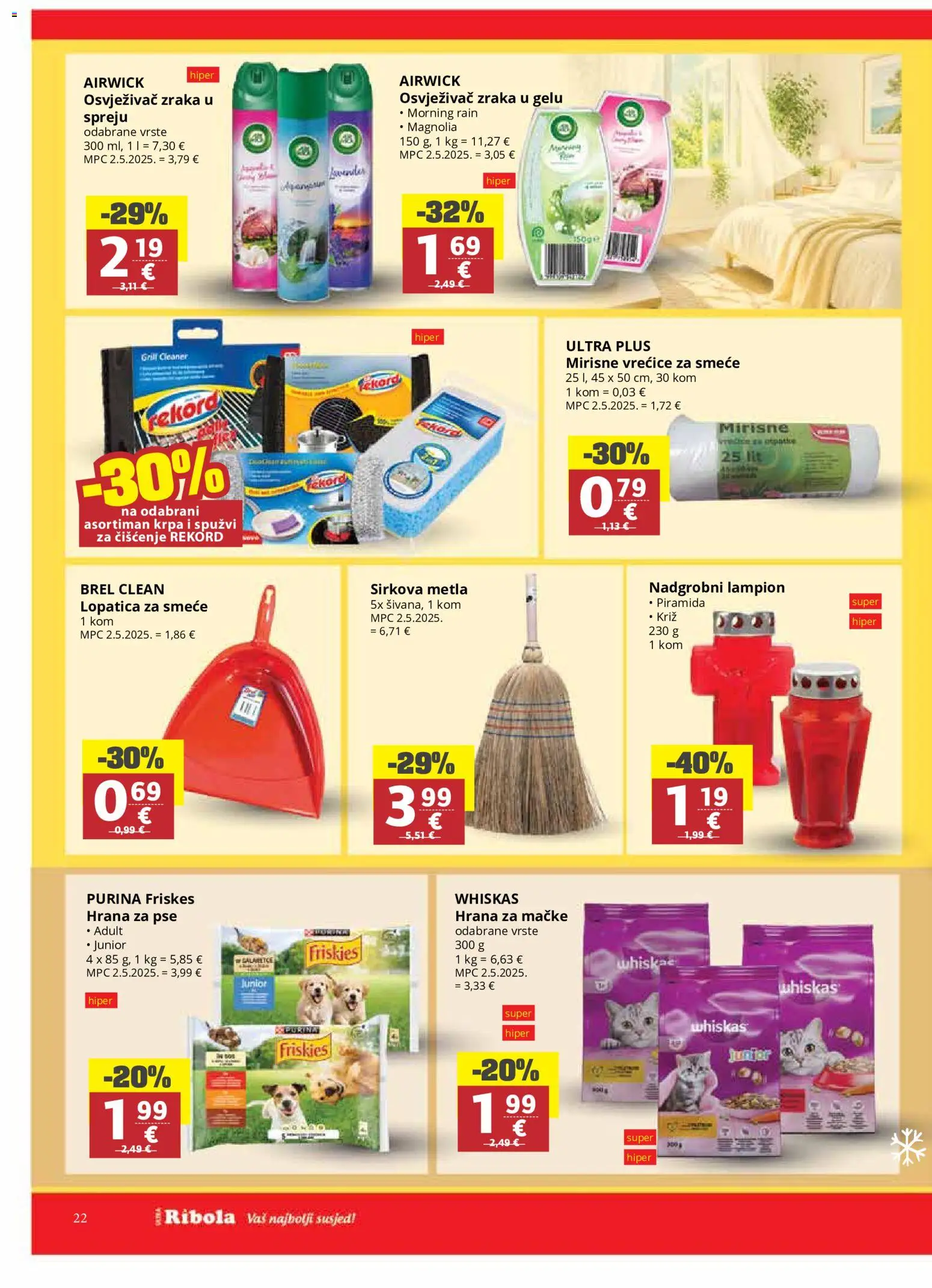 Ribola katalog | vrijedi od 20.05.2026 | Stranica: 22 | Proizvodi: Whiskas, Krpa, Hrana za pse, Hrana za mačke