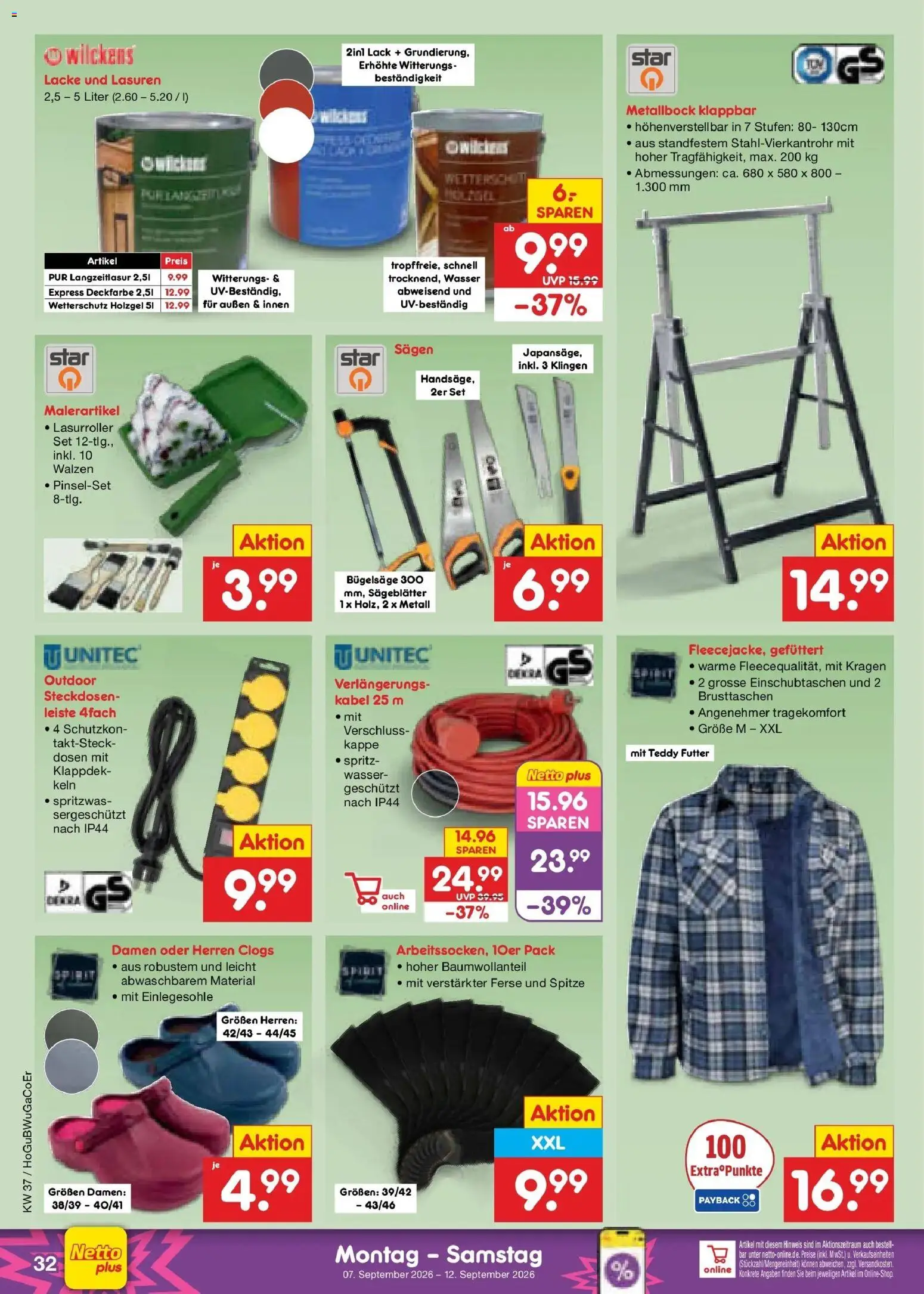 Netto Marken-Discount Prospekt Augustusburg – gültig ab 07.09.2026 | Seite: 48 | Produkte: Kabel, Wasser, Kappe