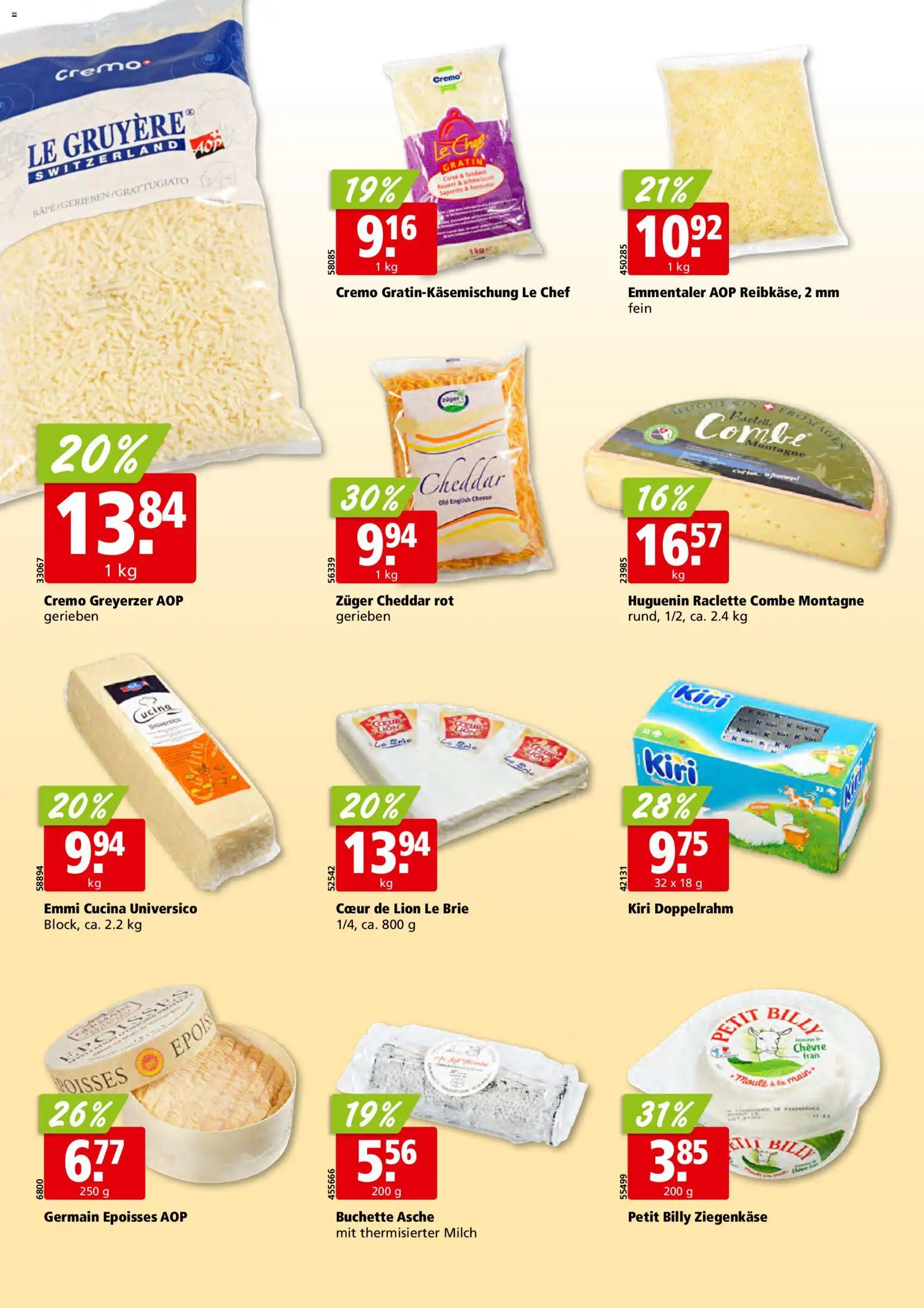 Aligro aktionen Chavannes, Matran, Genf, Sitten – gültig ab 15.06.2026 | Seite: 16 | Produkte: Ziegenkäse, Milch, Raclette