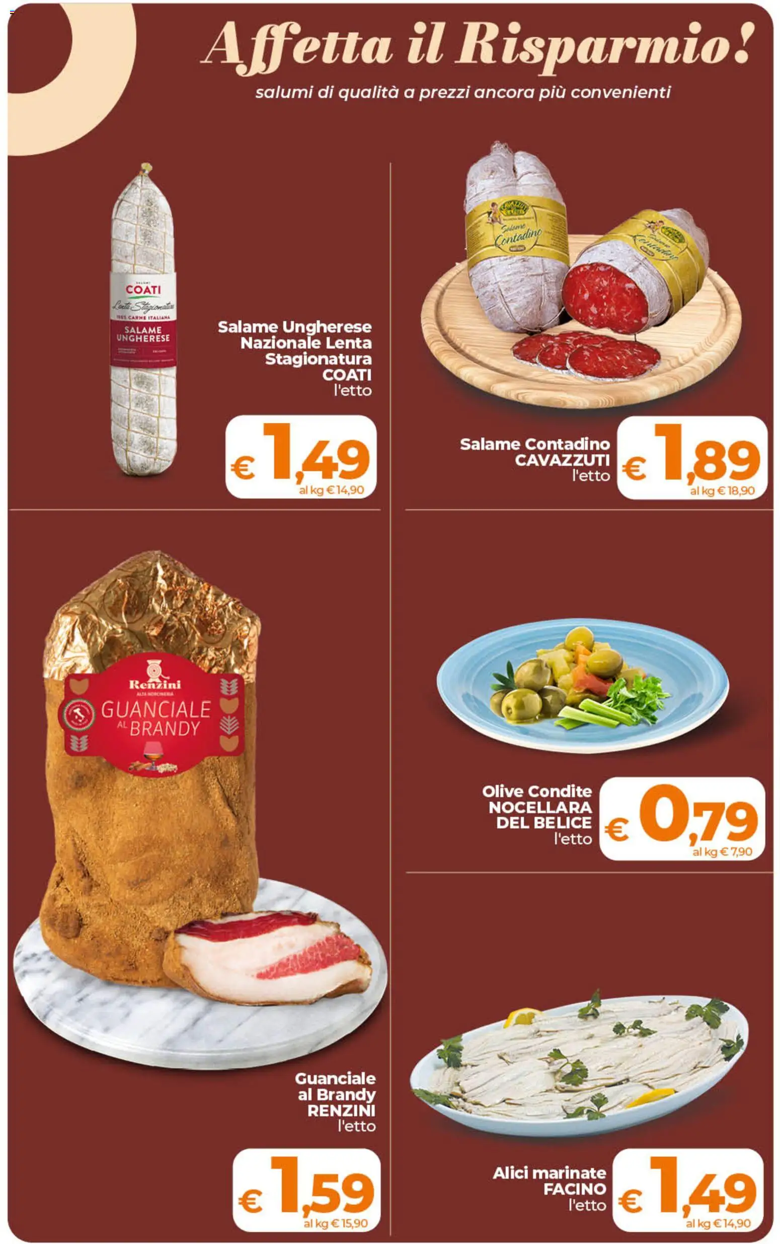 Volantino Ipercoop del 19.05.2026 | Pagina: 17 | Prodotti: Salame, Alici, Brandy, Guanciale
