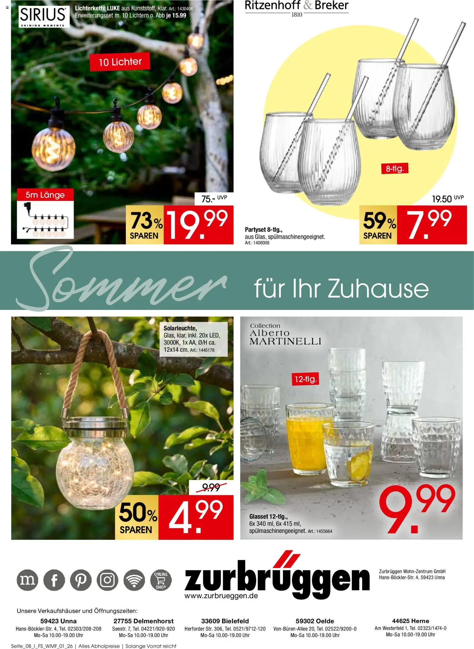 Zurbrüggen Sommer für Ihr Zuhause – gültig ab 02.06.2026 | Seite: 16