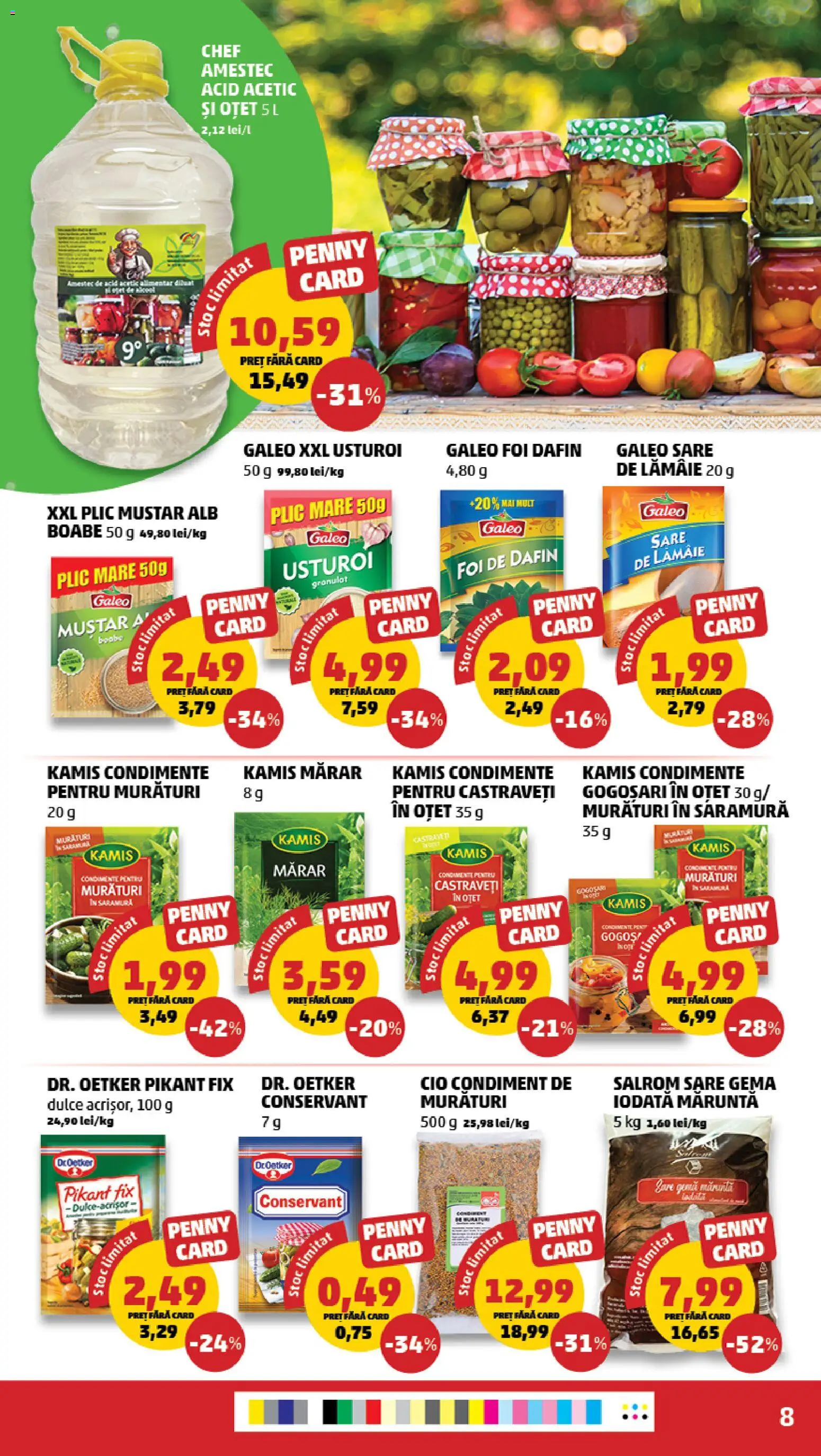 Noul catalog PENNY – valabil de la 23.09.2026 | Pagină: 8 | Produse: Mărar, Muștar, Castraveți, Usturoi