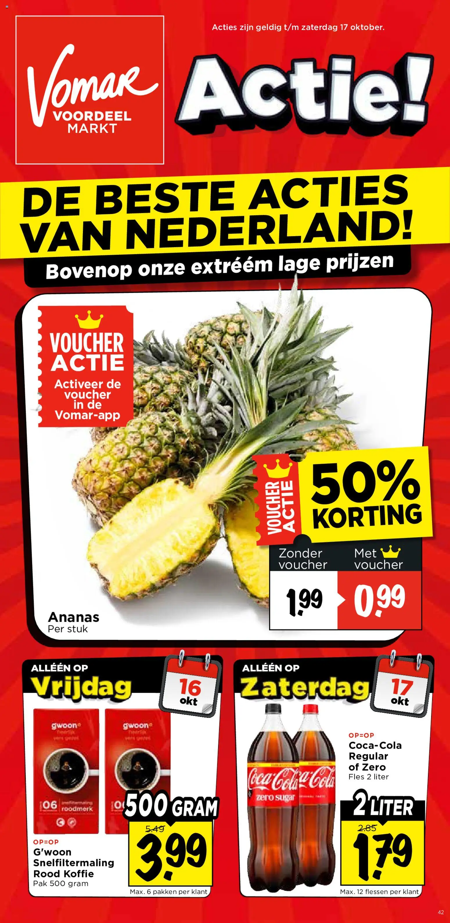{H1} | Pagina: 1 | Producten: Koffie, Ananas, Fles, Coca Cola