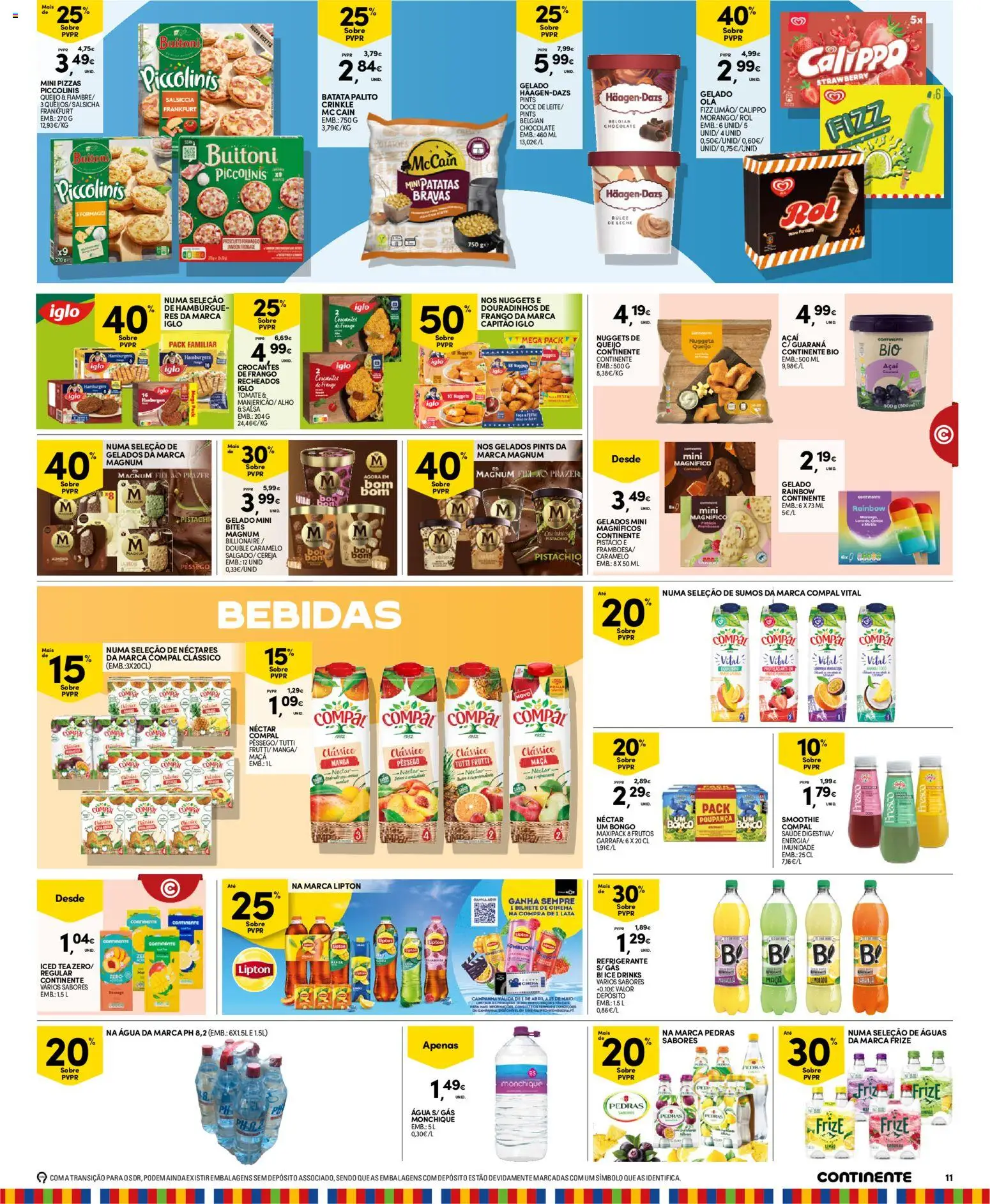 Continente Madeira │ válido de 19.05.2026 | Página: 11 | Produtos: Agua, Batata, Queijo, Chocolate