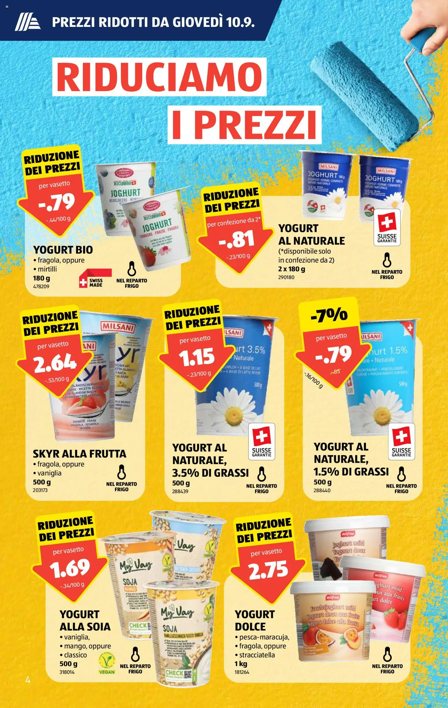Aldi aktionen IT – gültig ab 10.09.2026 | Seite: 4 | Produkte: Joghurt