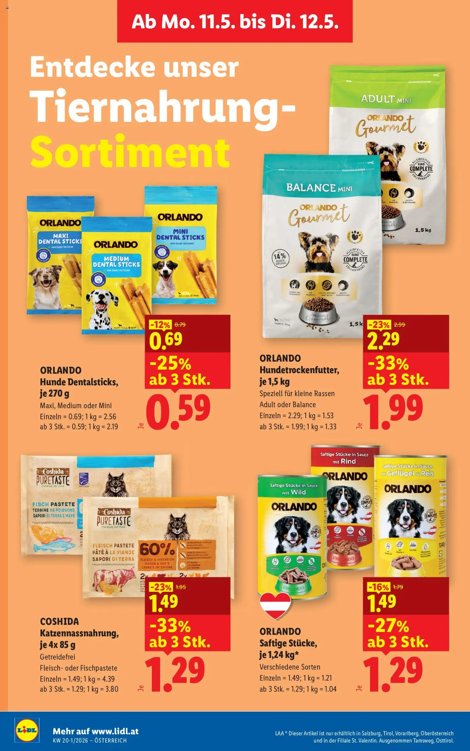 Lidl Flugblatt - Altenmarkt im Pongau, St. Johann im Pongau, Zell am See gültig ab 07.05.2026 | Seite: 39 | Produkte: Zucker, Reis, Fisch