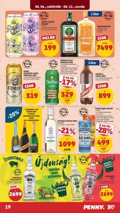 ARANY KORSÓ RADLER, 0% alkoholtartalom 0,5 liter, 398 Ft/liter - amely érvényes a következő dátumtól: 2026.08.06. | Oldal: 22