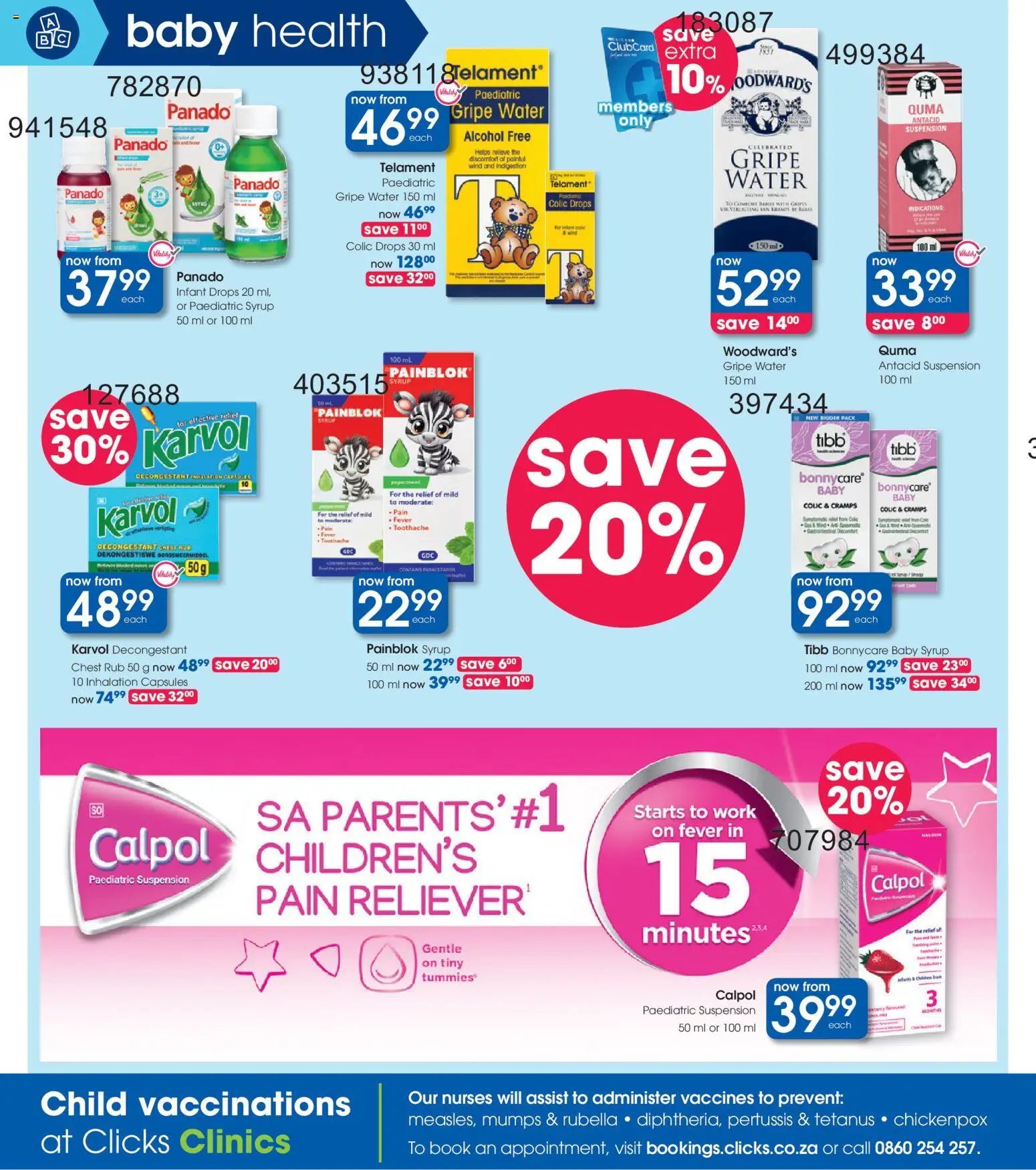 New Clicks catalogue – valid from 23/06/2026 | Page: 12 | Products: Syrup, Water