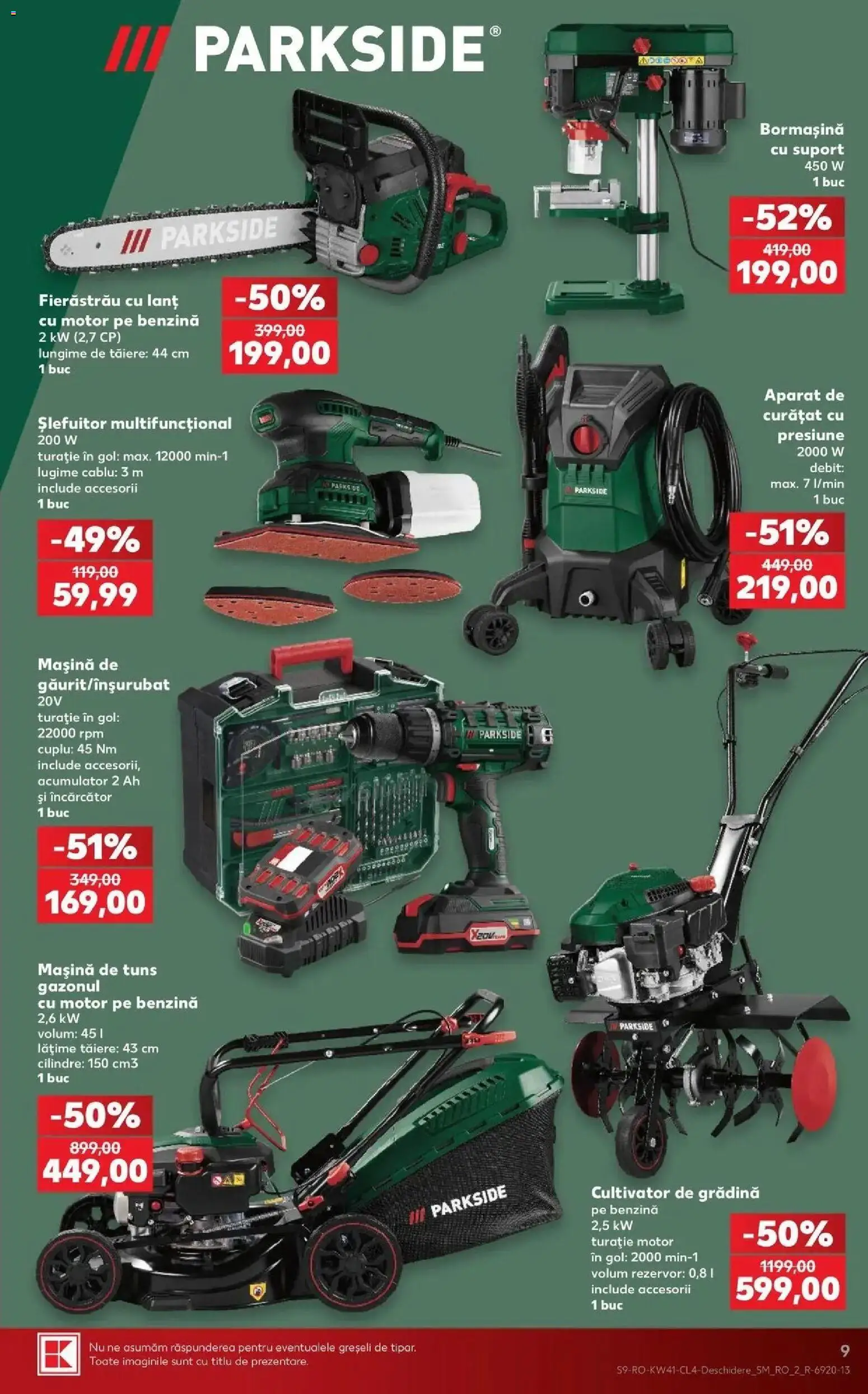 Kaufland Satu Mare 07.10.2026 - Revista si Oferta | Pagină: 9 | Produse: Încărcător, Gradina, Parkside, Aparat