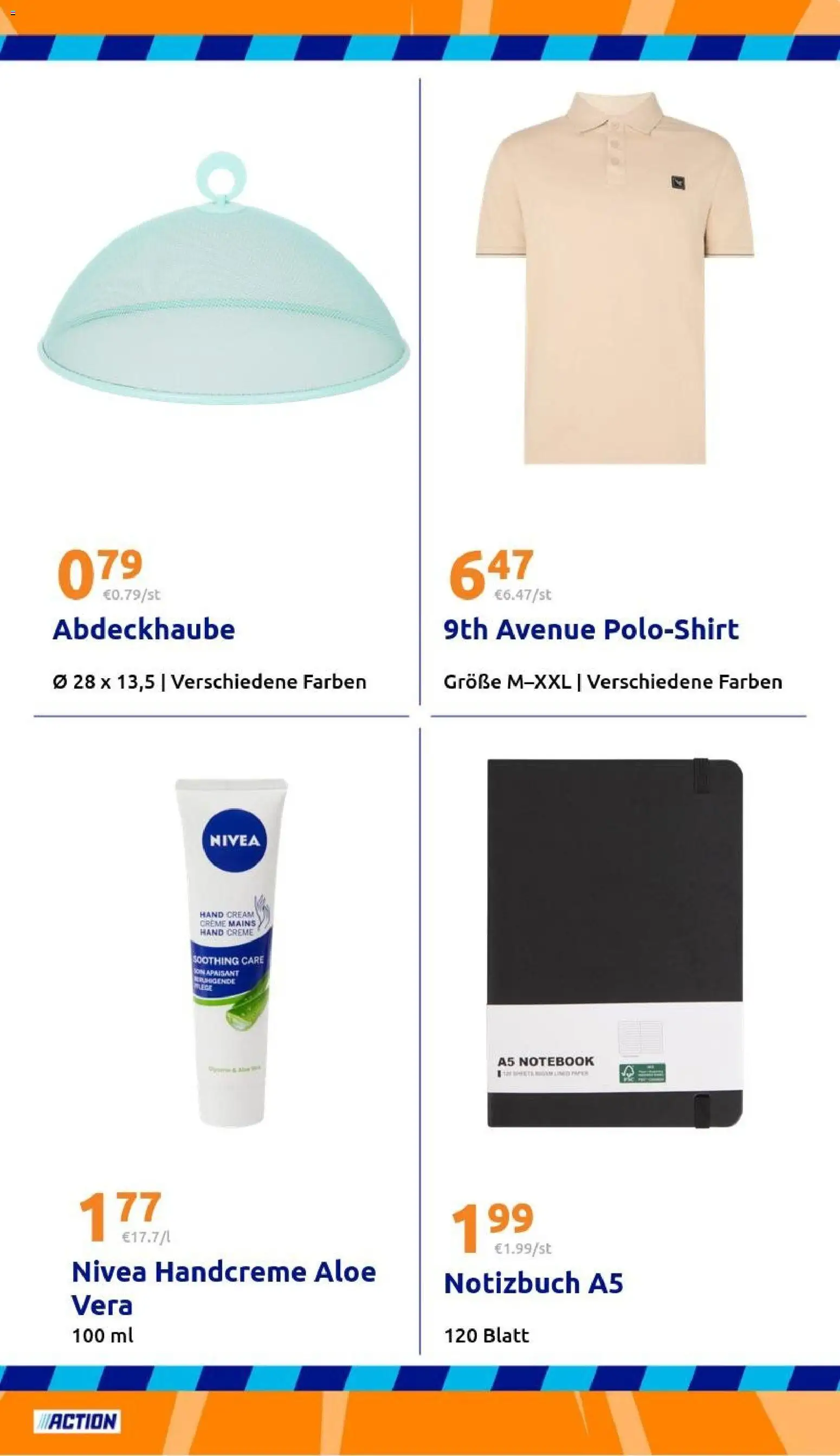 Action Prospekt – gültig ab 27.05.2026 | Seite: 29 | Produkte: Poloshirt, Creme, Handcreme, Notizbuch