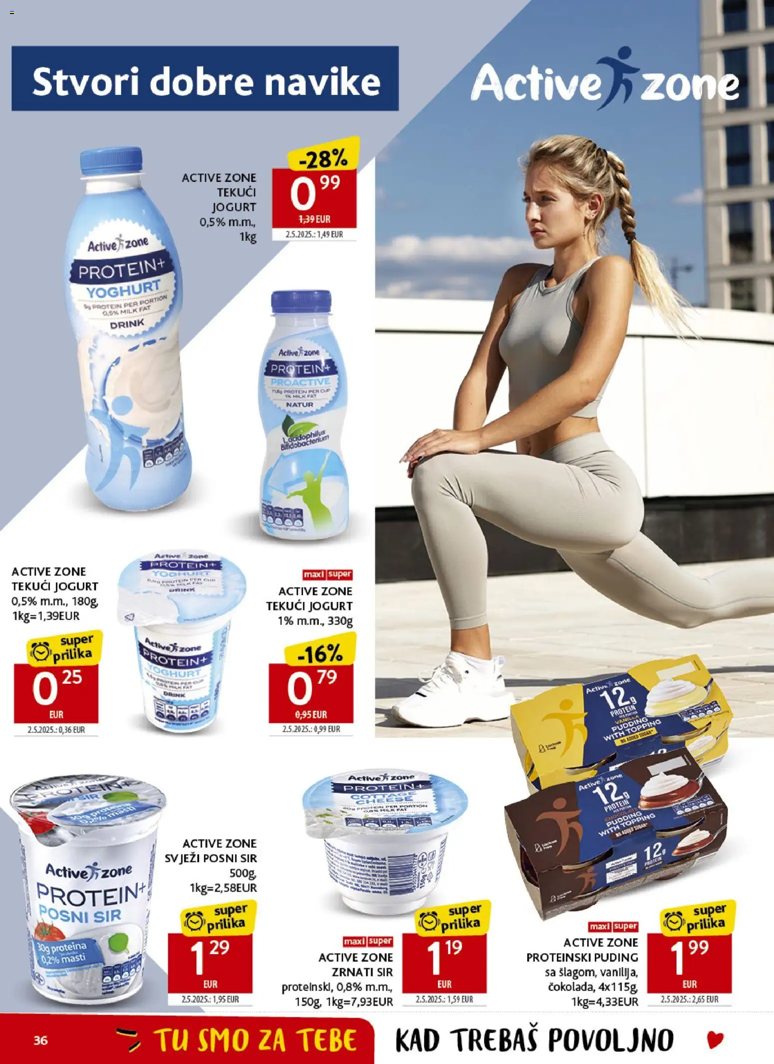 Konzum HR akciós ujság - amely érvényes a következő dátumtól: 2026.09.23. | Oldal: 36 | Termékek: Puding, Protein
