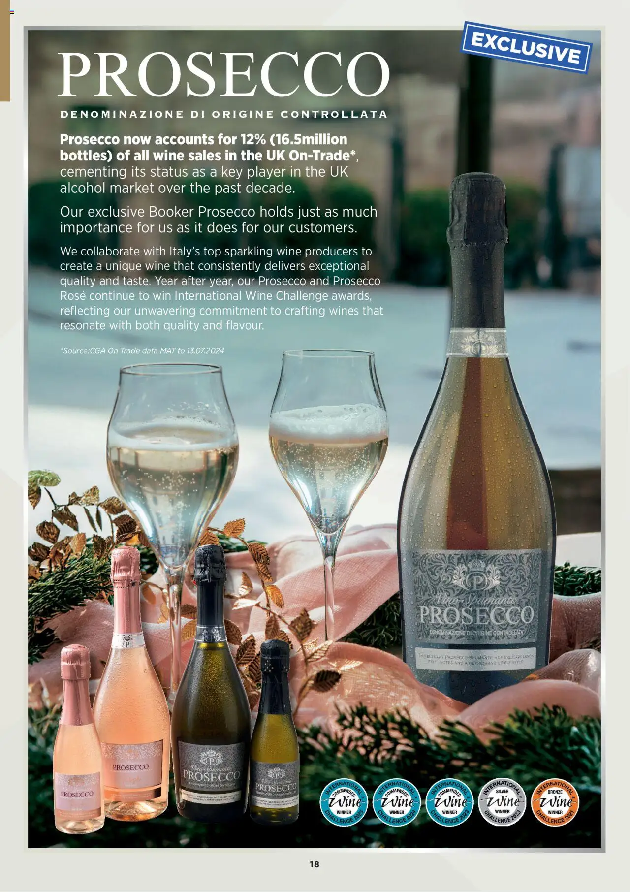{H1} | Page: 18 | Products: Fruit, Prosecco, Lemon, Alcohol