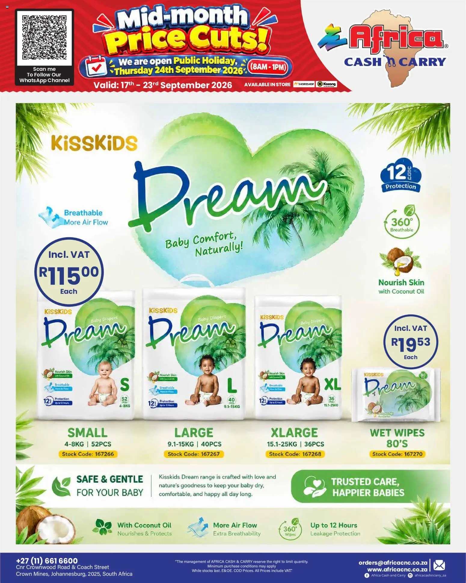New Africa Cash & Carry catalogue – valid from 17/09/2026 | Page: 10 | Products: Oil, Stock, Coconut oil