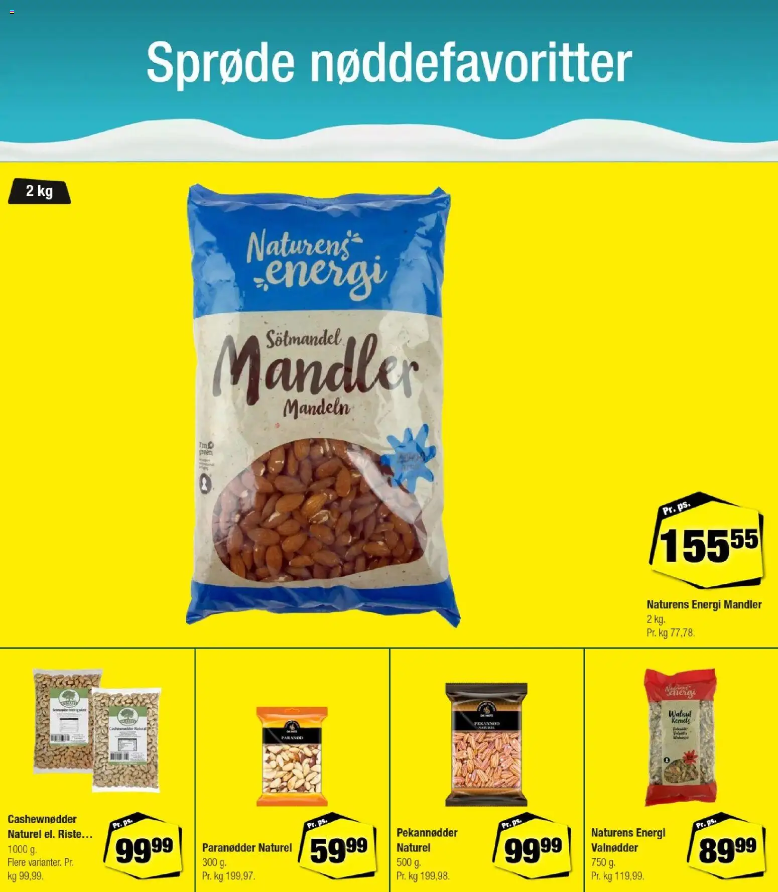 Calle tilbudsavis – gyldig fra 23/10/2026 | Side: 6 | Produkter: Valnødder, Mandler, Paranødder, Cashewnødder