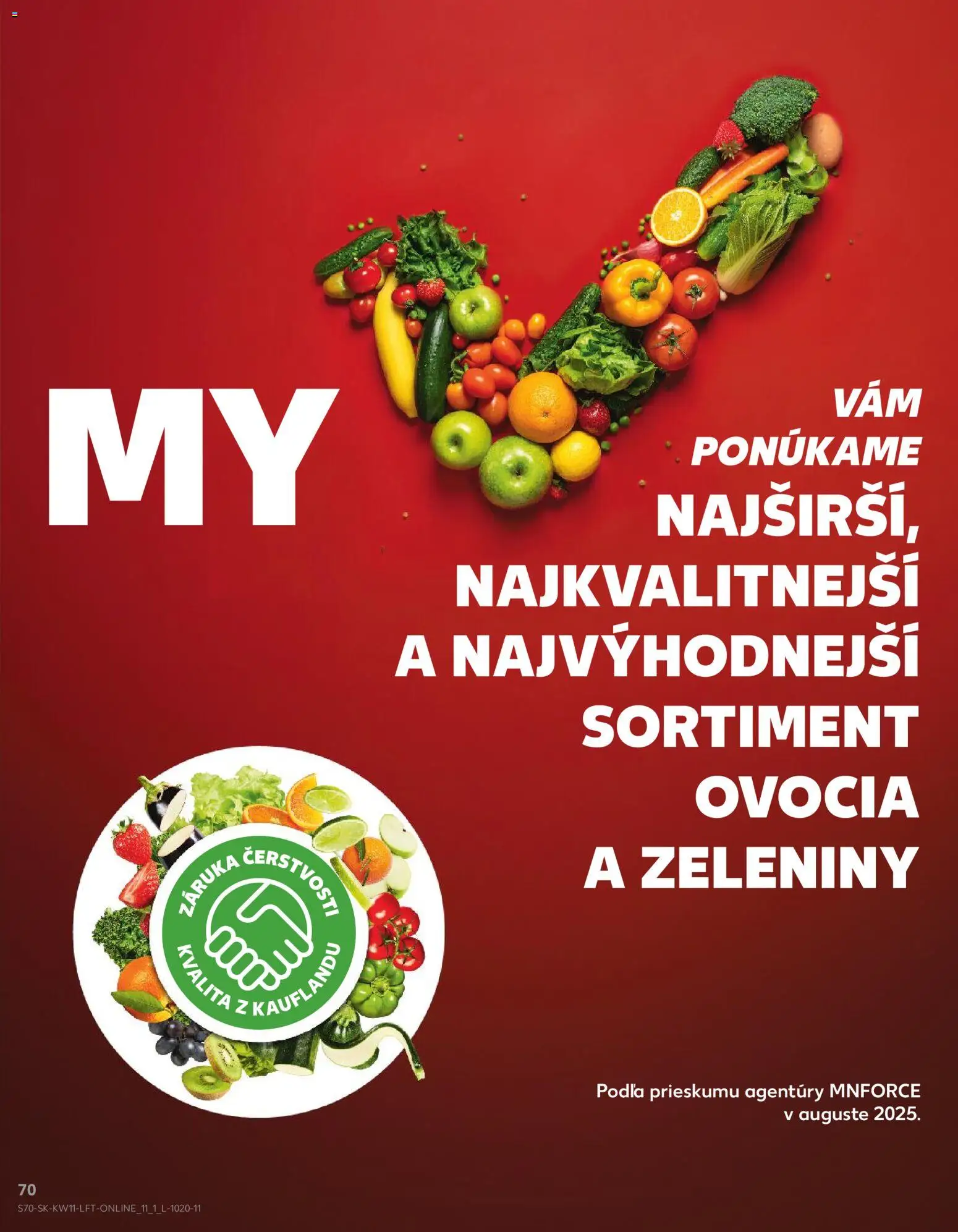 Kaufland SK akciós ujság - amely érvényes a következő dátumtól: 12.03.2026 | Oldal: 70