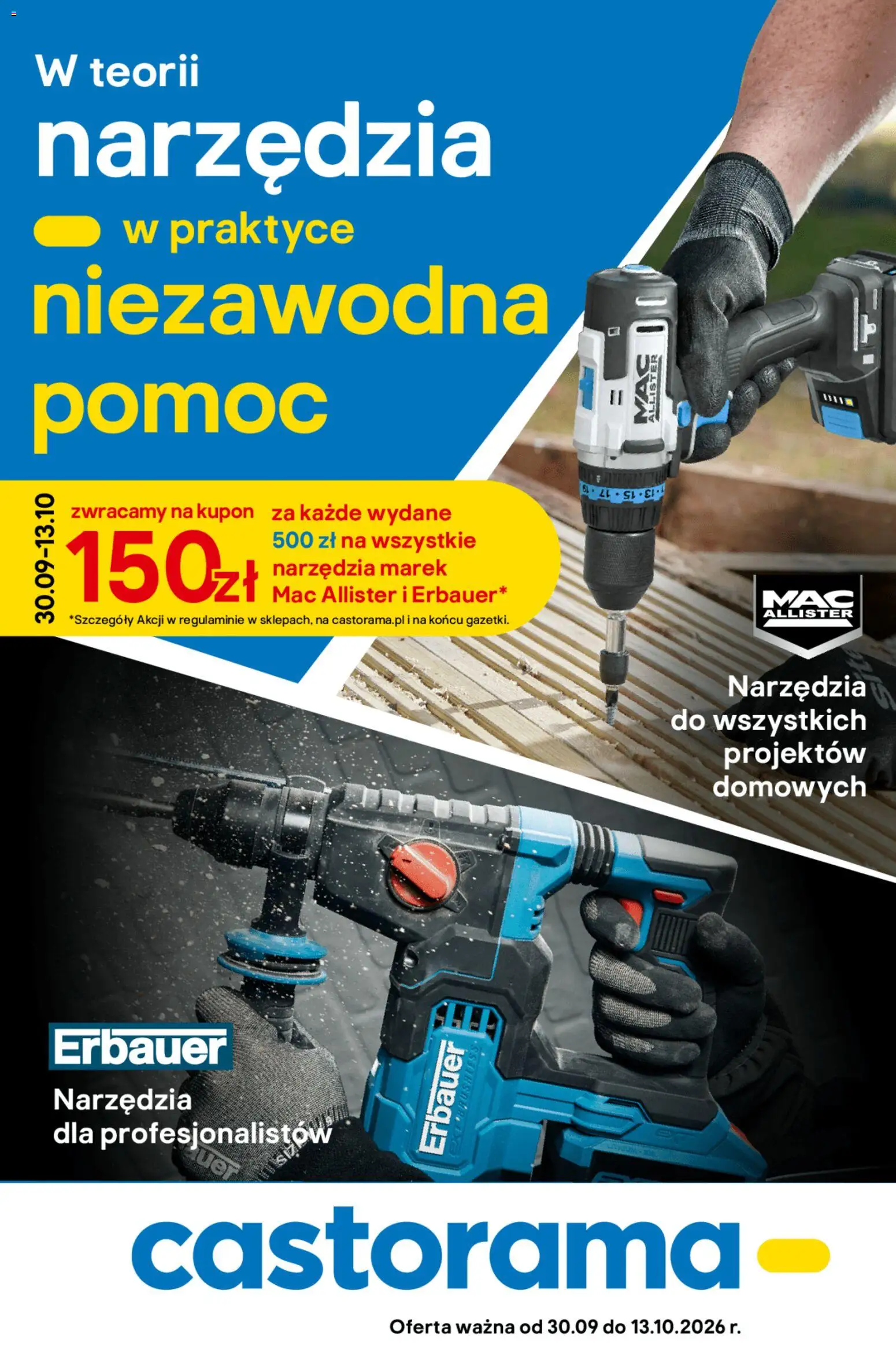 Castorama gazetka od 30.09.2026 | Strona: 1 | Produkty: Narzędzia