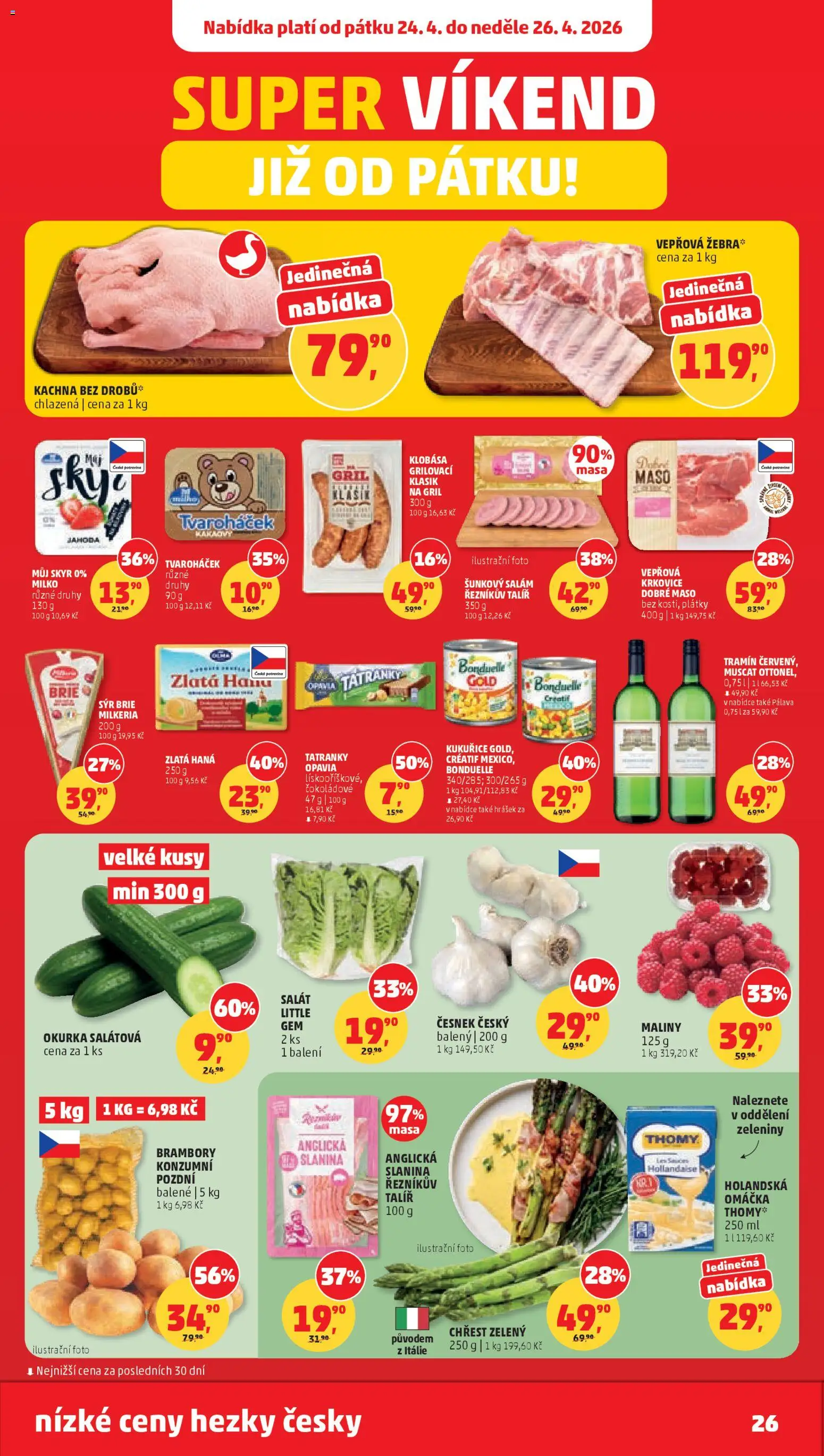 Penny Market leták od 22.04.2026 | Strana: 26 | Produkty: Salát, Gril, Česnek, Maso