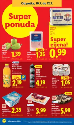 SOLEVITA Svježe cijeđeni sok od naranče, 1 l Povratna naknada uključena je u cijenu - Pregled kataloga iz trgovine Lidl, vrijedi od 06.07.2026 | Stranica: 68